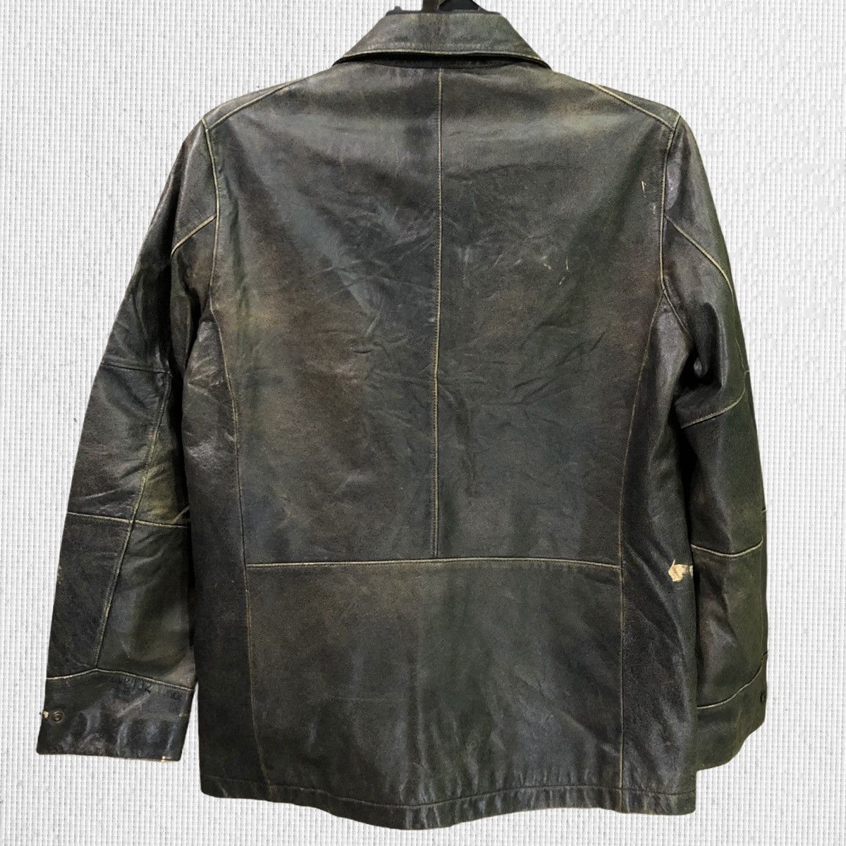 Japanese Brand Vintage 291295 Homme Leather Jacket Size US M / EU 48-50 / 2 - 2 Thumbnail