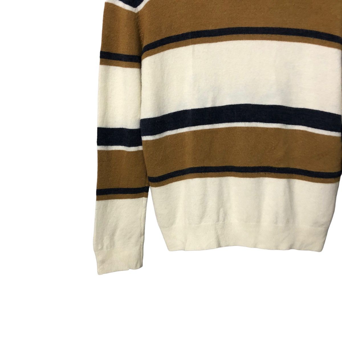 Aran Isles Knitwear Vintage Ozoc V Neck Striped Knitwear Sweater Jumper Size S / US 4 / IT 40 - 7 Thumbnail