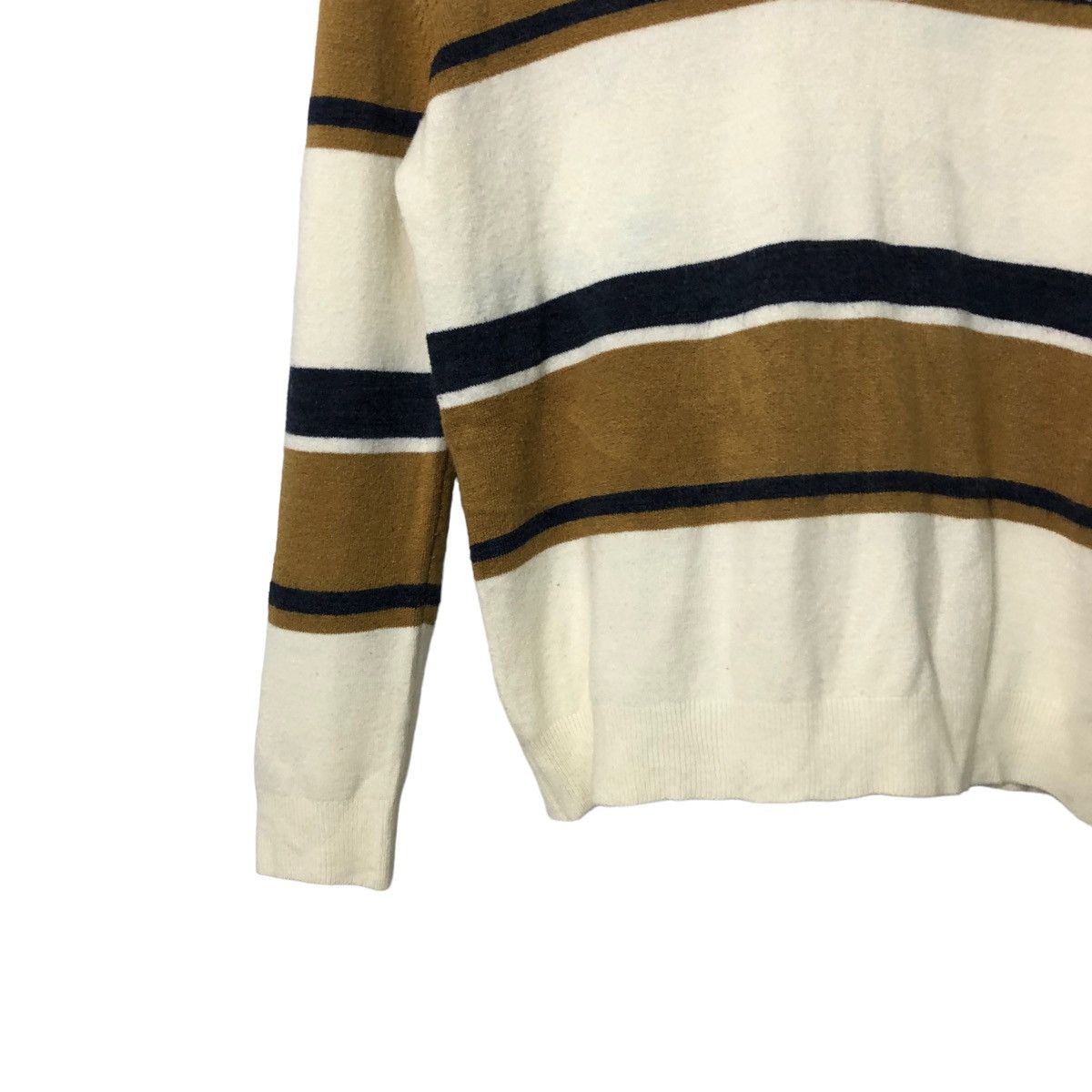 Aran Isles Knitwear Vintage Ozoc V Neck Striped Knitwear Sweater Jumper Size S / US 4 / IT 40 - 3 Thumbnail