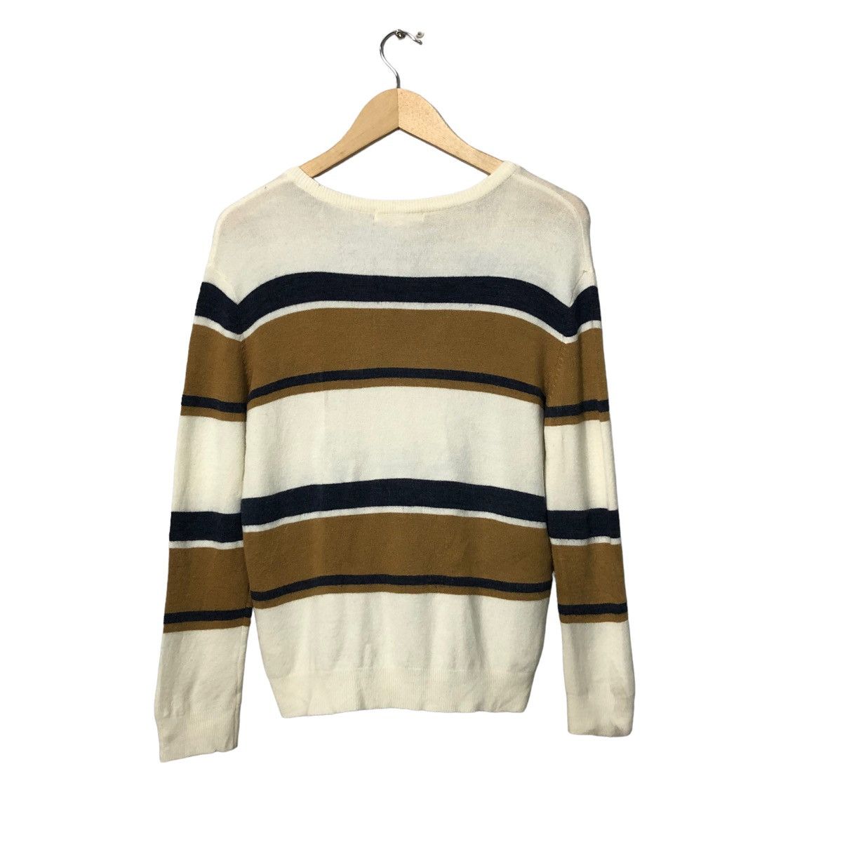 Aran Isles Knitwear Vintage Ozoc V Neck Striped Knitwear Sweater Jumper Size S / US 4 / IT 40 - 5 Thumbnail