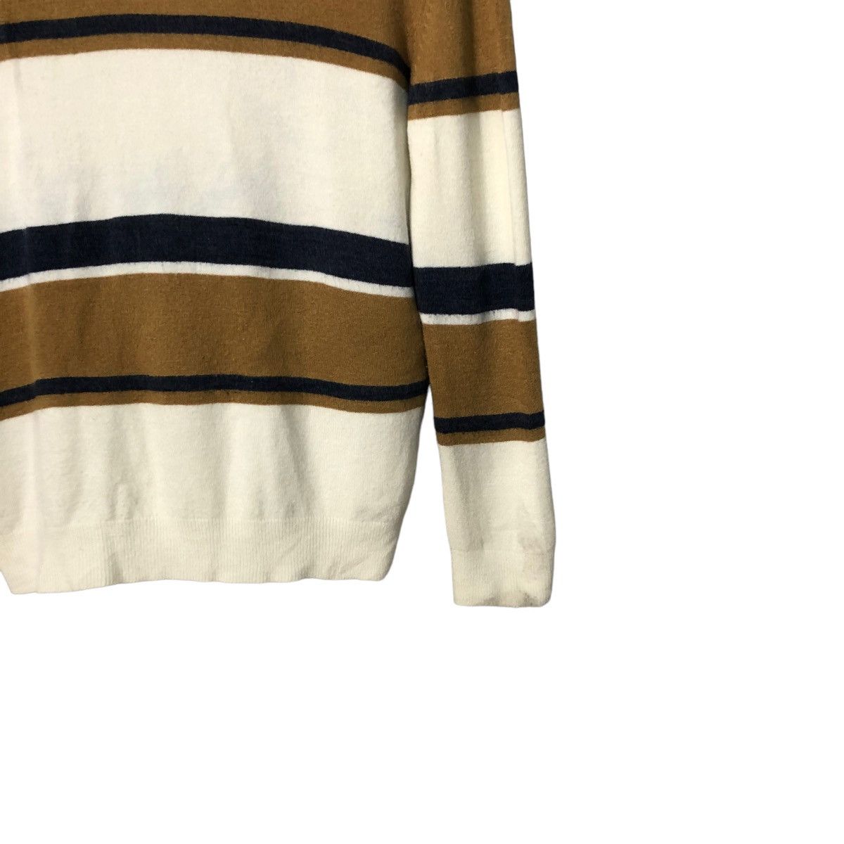 Aran Isles Knitwear Vintage Ozoc V Neck Striped Knitwear Sweater Jumper Size S / US 4 / IT 40 - 6 Thumbnail