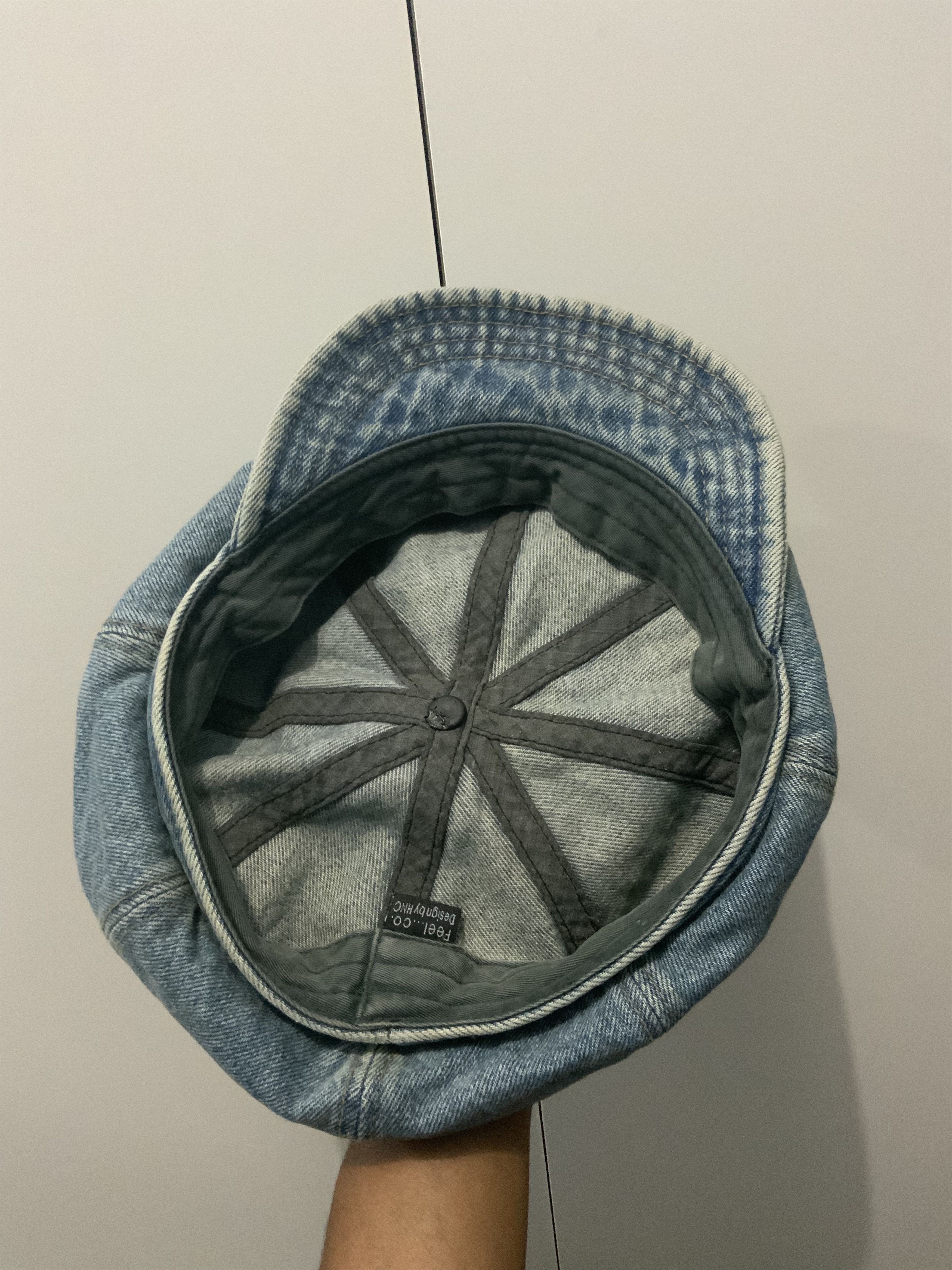 Vintage Denim Streetwear Faded Newsboy Hat Size ONE SIZE - 8 Thumbnail