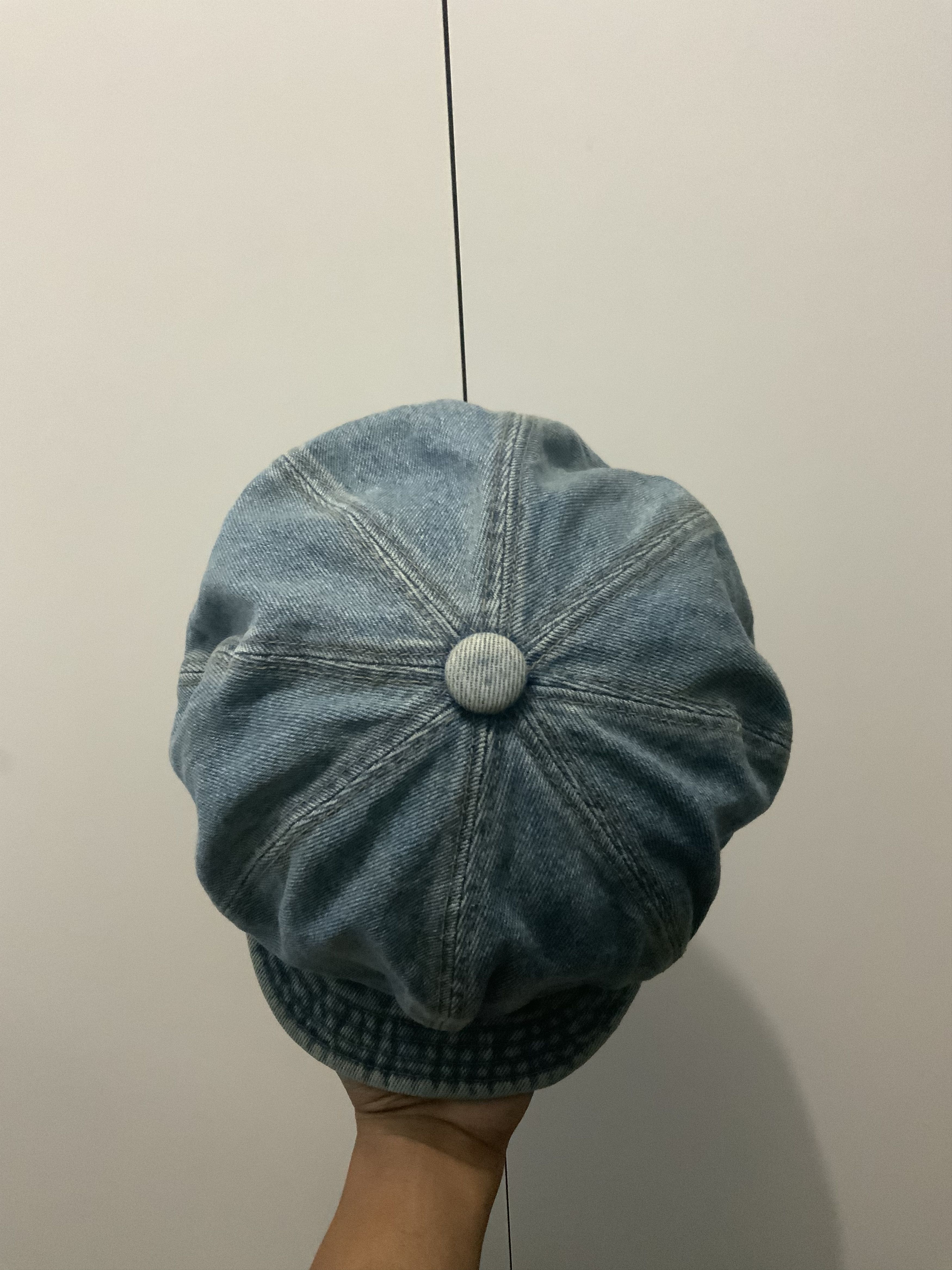 Vintage Denim Streetwear Faded Newsboy Hat Size ONE SIZE - 7 Thumbnail