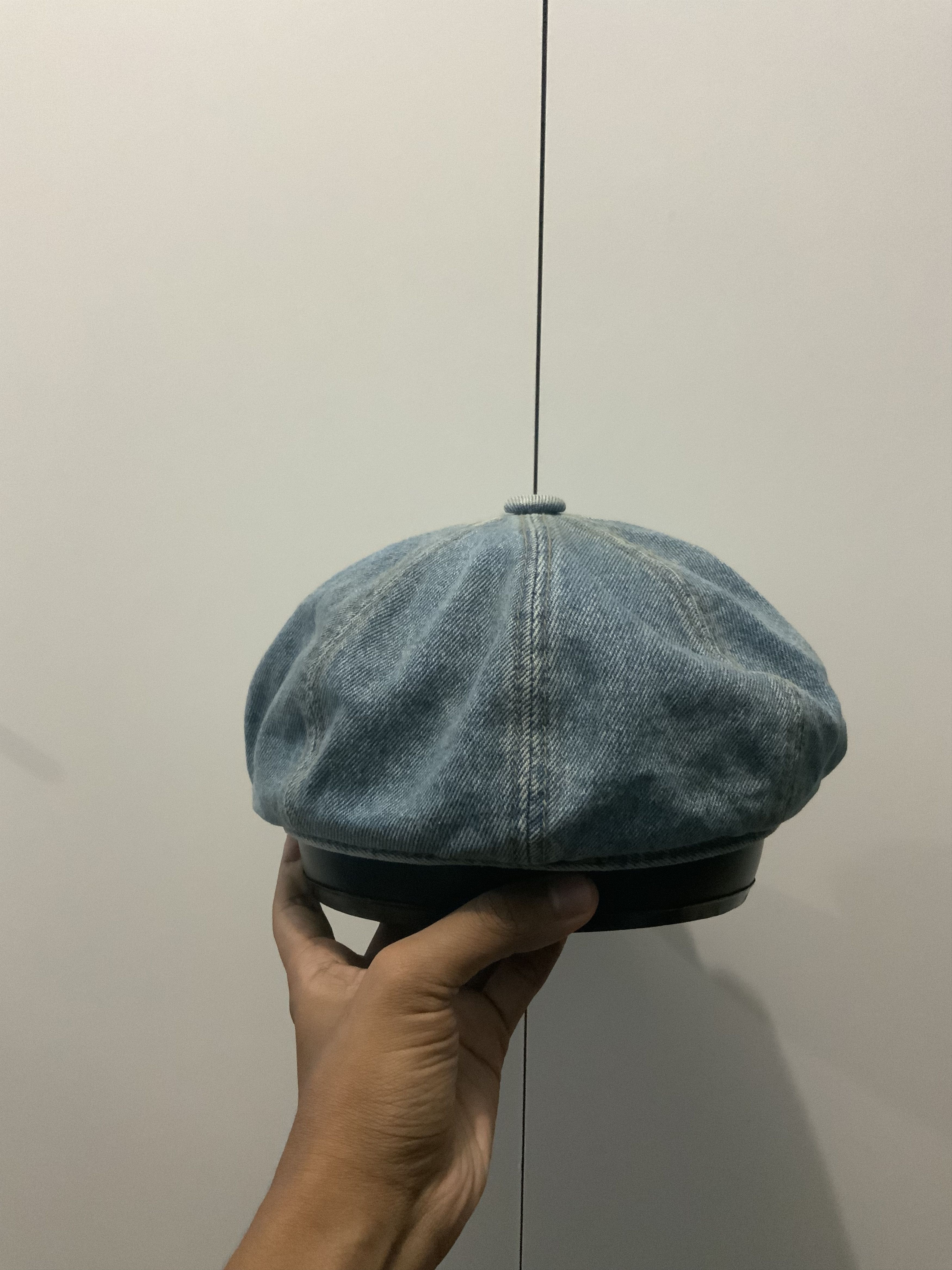 Vintage Denim Streetwear Faded Newsboy Hat Size ONE SIZE - 4 Thumbnail