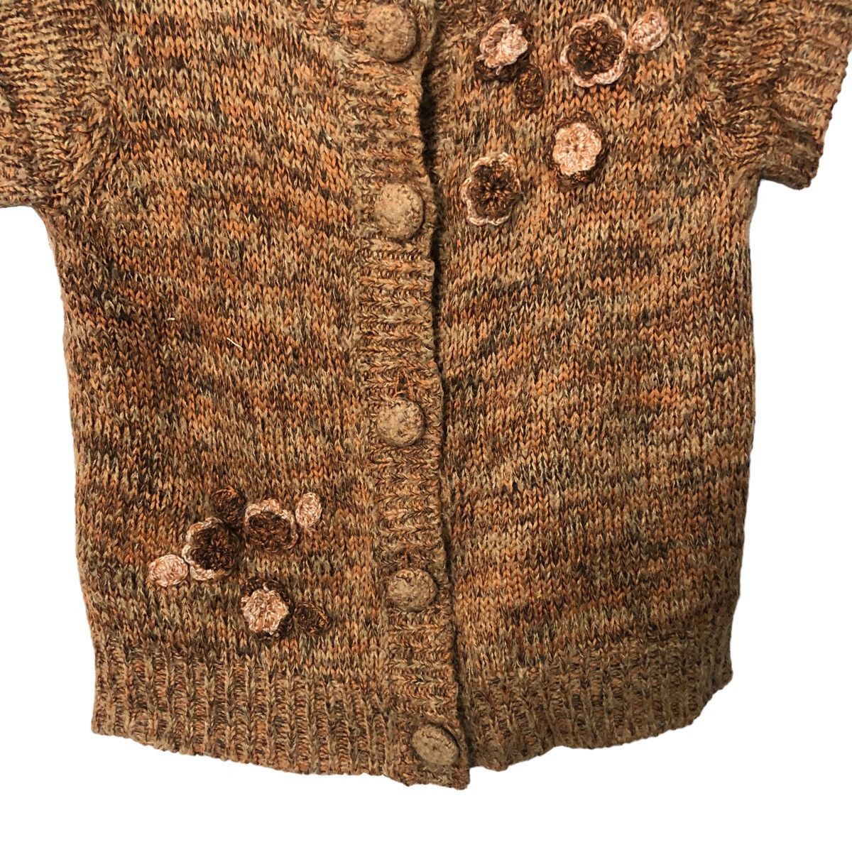 Aran Isles Knitwear Vintage Jan Noel Button Ups Short Sleeve Knitwear Top Size S / US 4 / IT 40 - 3 Thumbnail