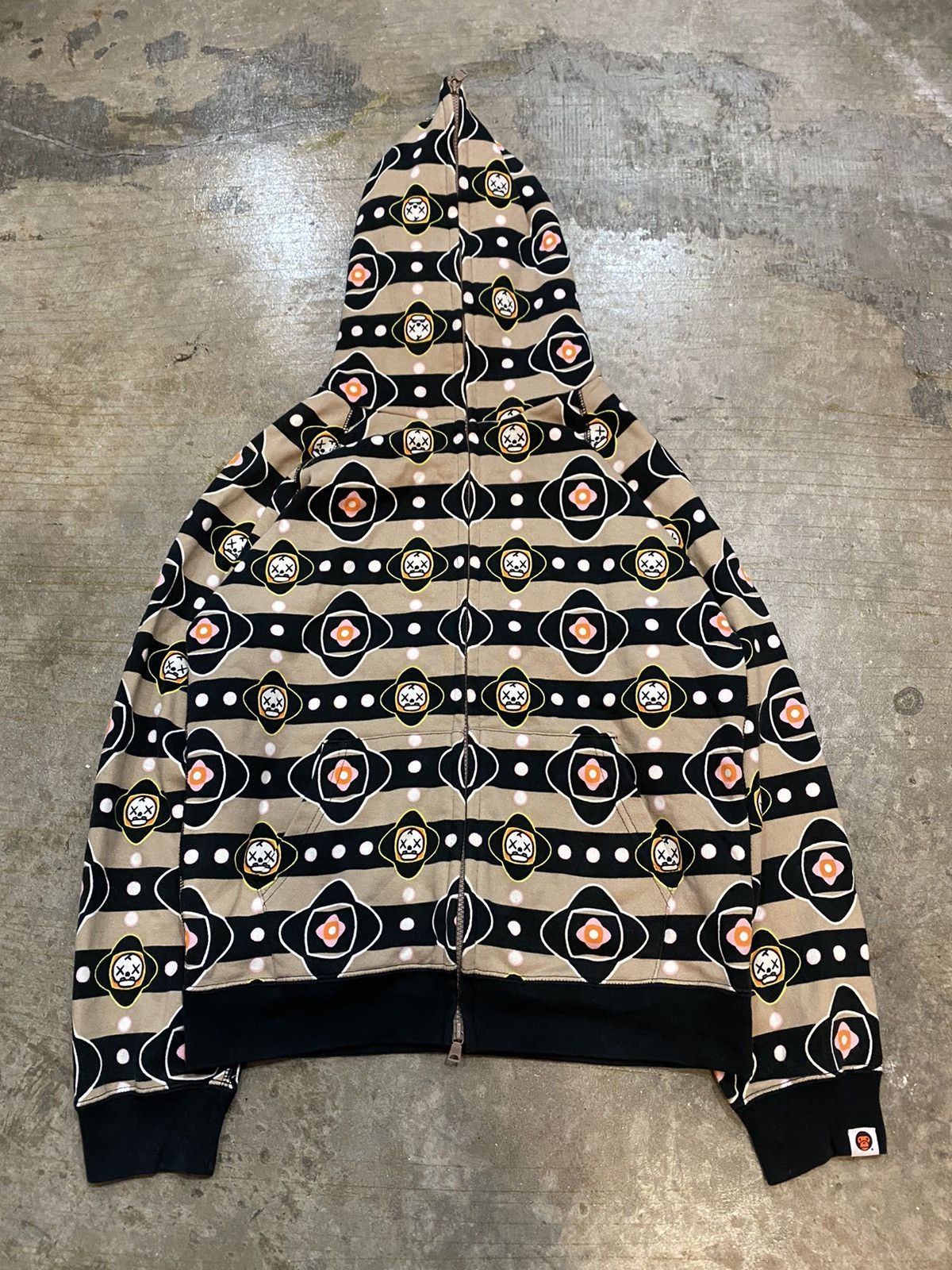 Bape × Kaws 2005 Bape x Kaws Baby Milo Monogram Full Zip Hoodie Size M / US 6-8 / IT 42-44 - 3 Thumbnail