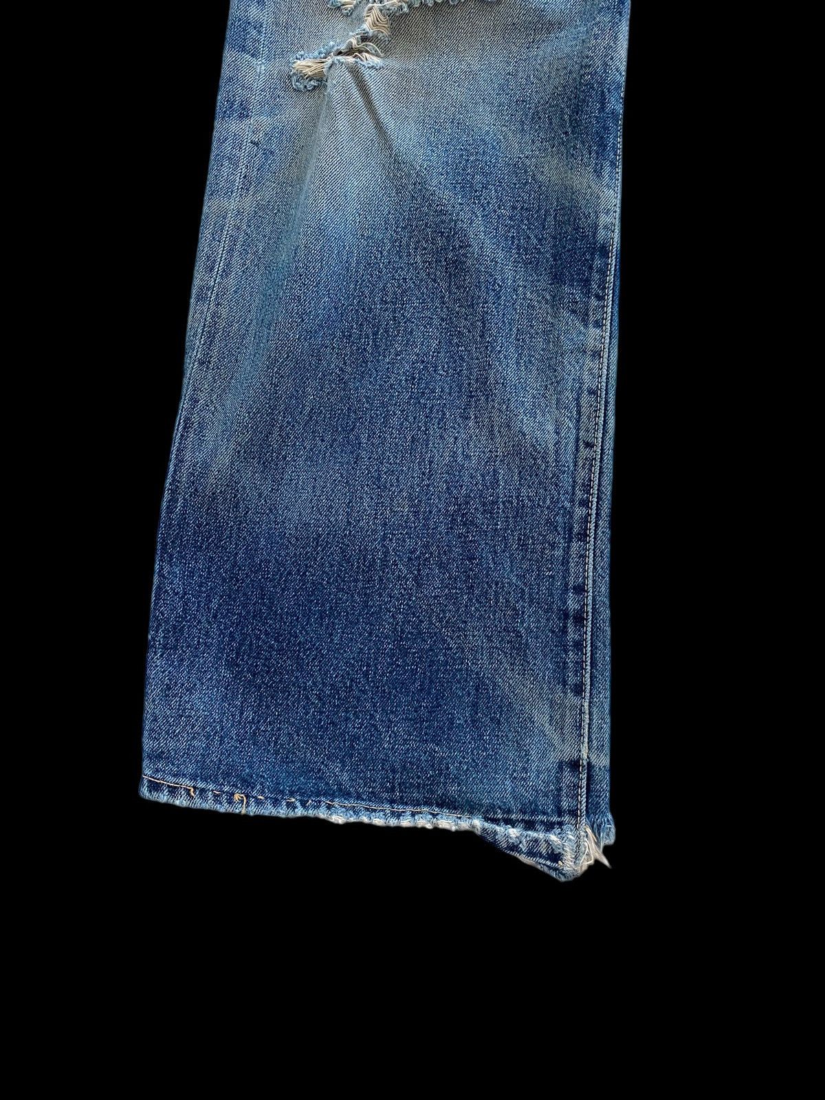 Denime Vintage Denime Ripped Selvedge jeans rare design Size US 34 / EU 50 - 11 Thumbnail