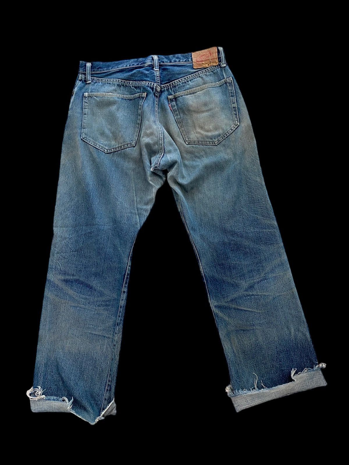 Denime Vintage Denime Ripped Selvedge jeans rare design Size US 34 / EU 50 - 4 Thumbnail