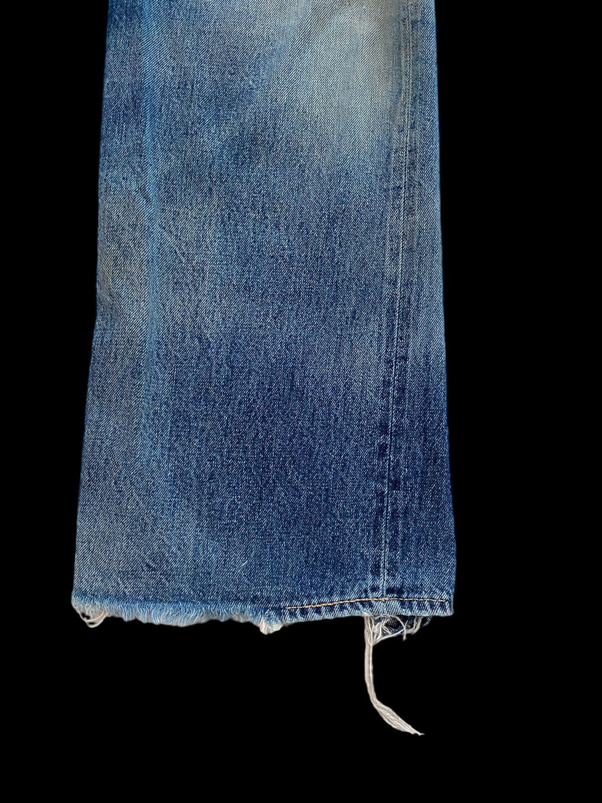 Denime Vintage Denime Ripped Selvedge jeans rare design Size US 34 / EU 50 - 10 Thumbnail