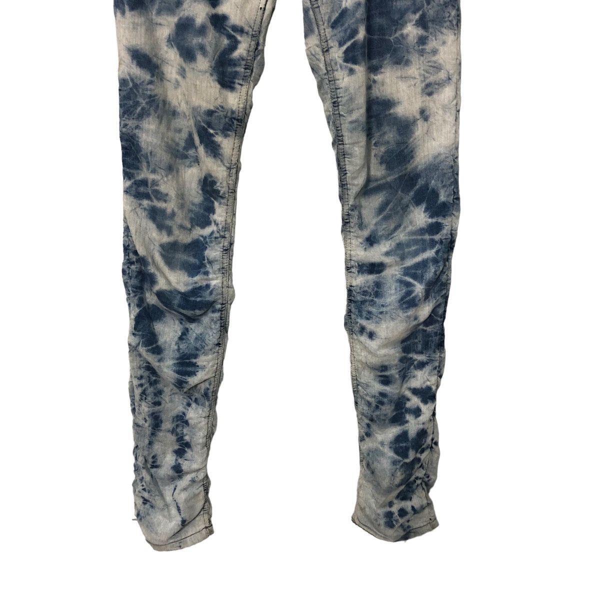 The Unbranded Brand Vintage Unbranded Acid Wash Tie Dye Skinny Trousers W29 Size 29" - 3 Thumbnail