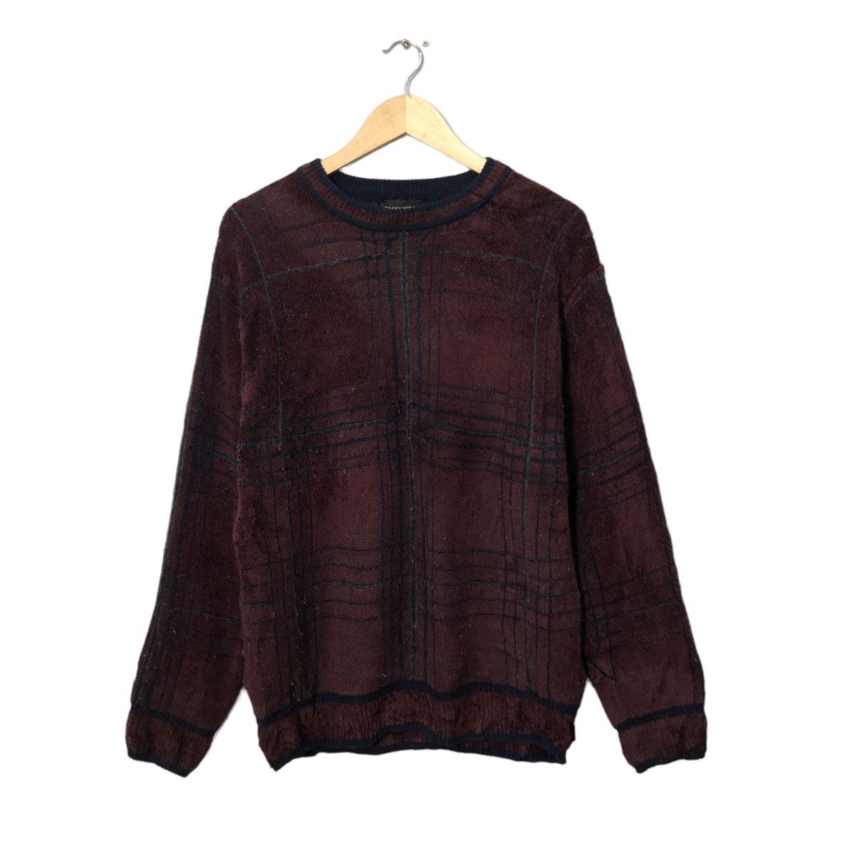 image of Aran Isles Knitwear x Coloured Cable Knit Sweater Vintage Cross Keys Crewneck Knitwear Sweater Jump