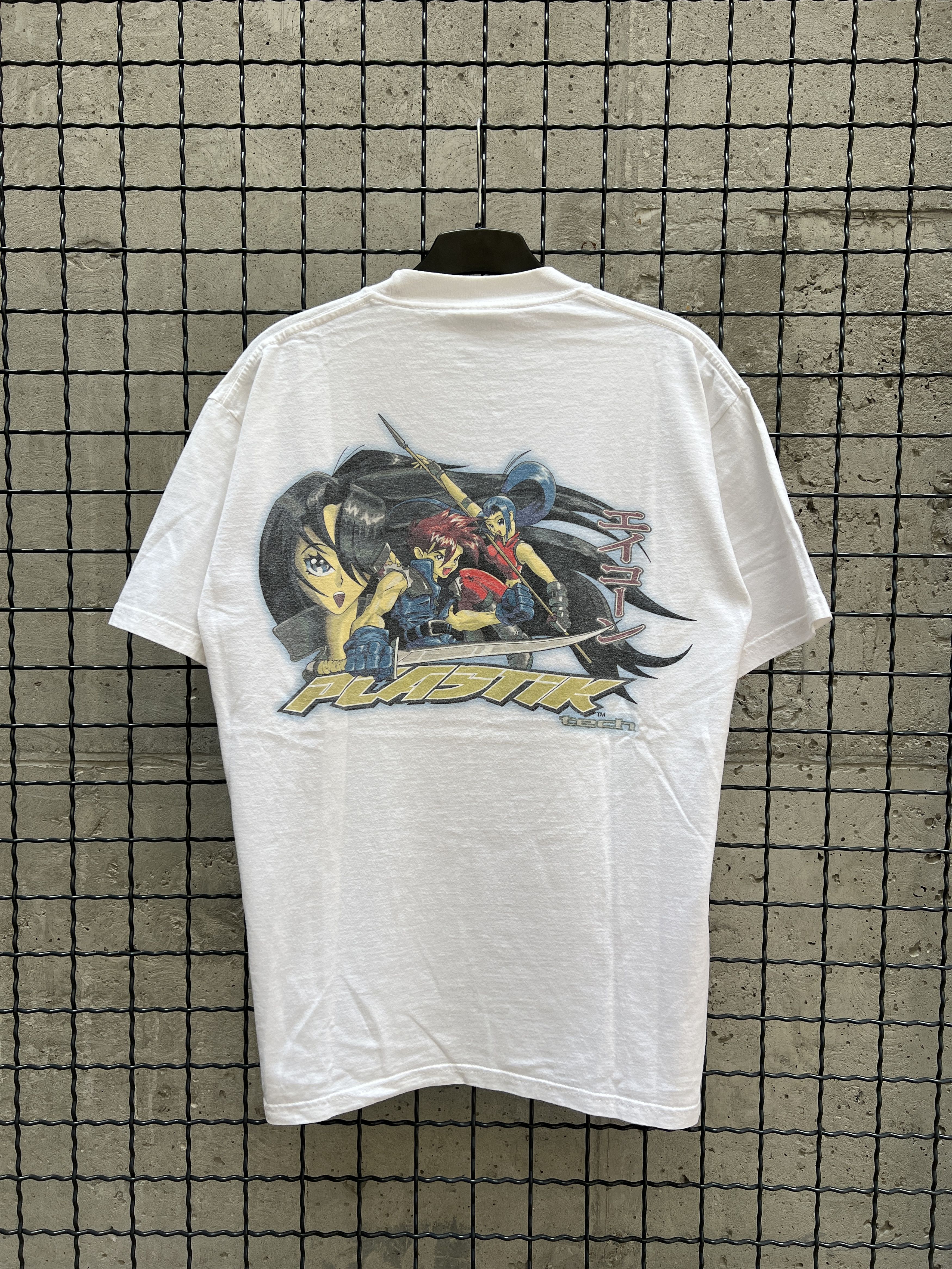 image of Plastik 90's Vintage Anima Tee in White, Men's (Size Large)