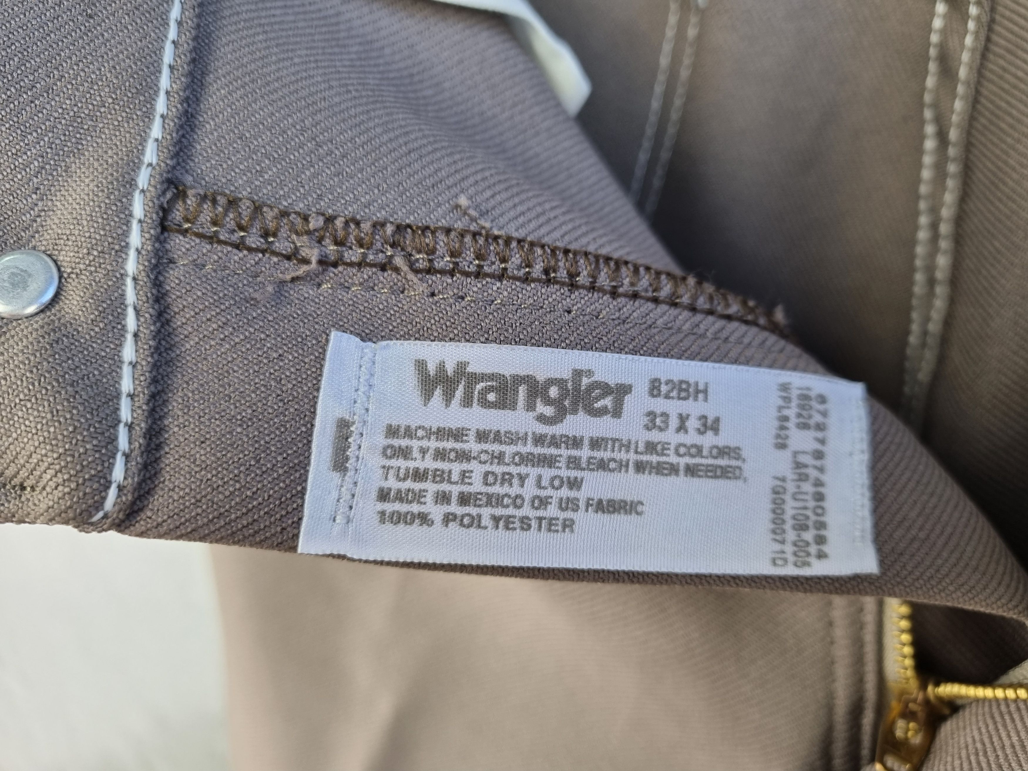 Wrangler 80s Wrangler New Single Stitch Pants Tyler Style Size US 32 / EU 48 - 7 Thumbnail