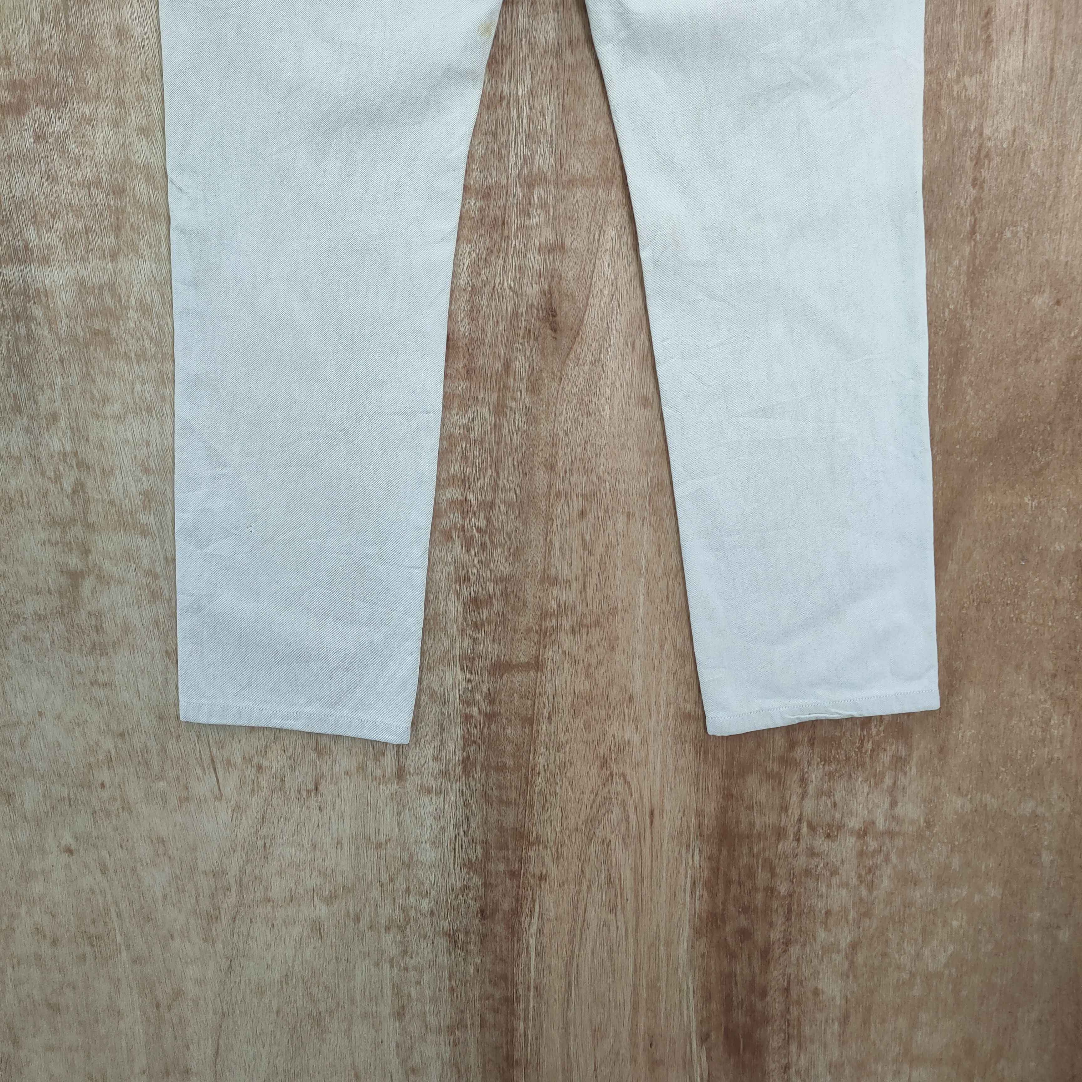 Issey Miyake × Tete Homme VINTAGE TETE HOMME FADED WHITE CARGO PANTS Size US 33 - 9 Thumbnail