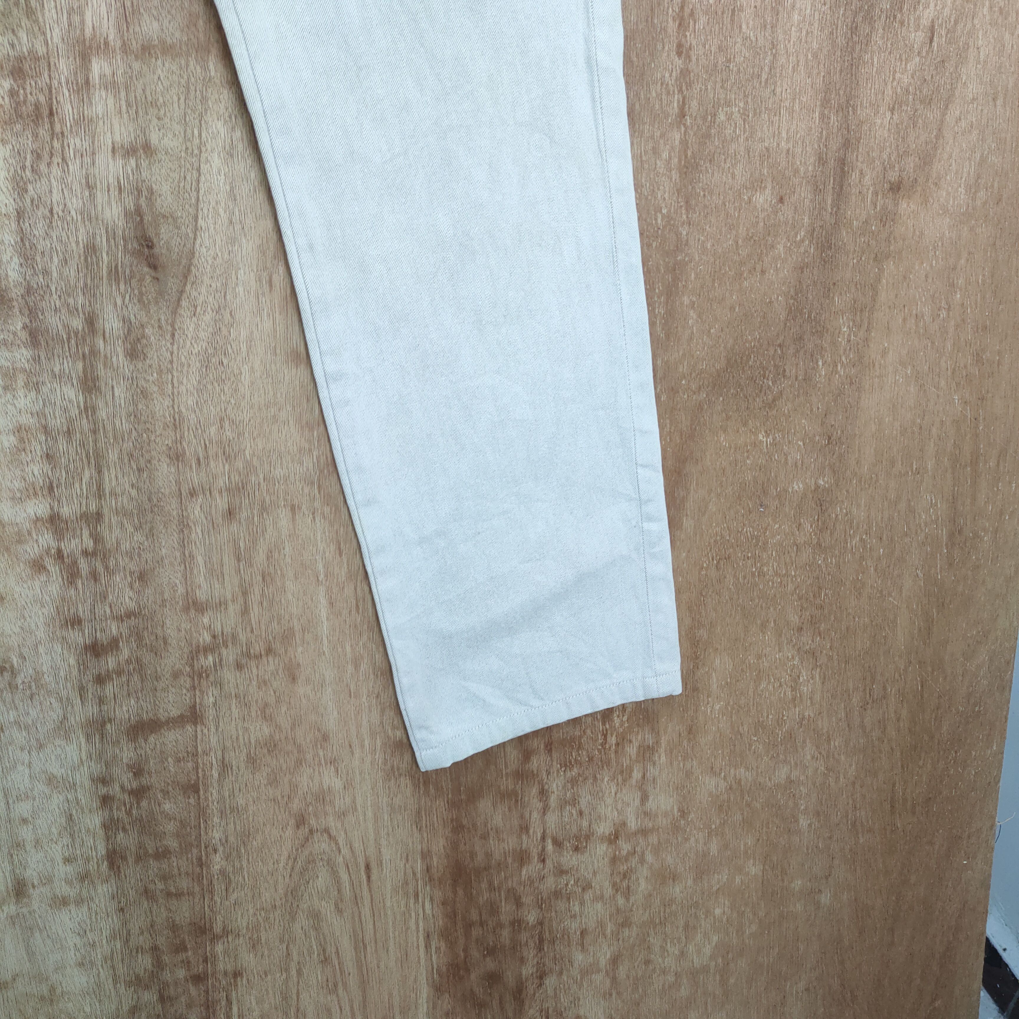 Issey Miyake × Tete Homme VINTAGE TETE HOMME FADED WHITE CARGO PANTS Size US 33 - 17 Thumbnail