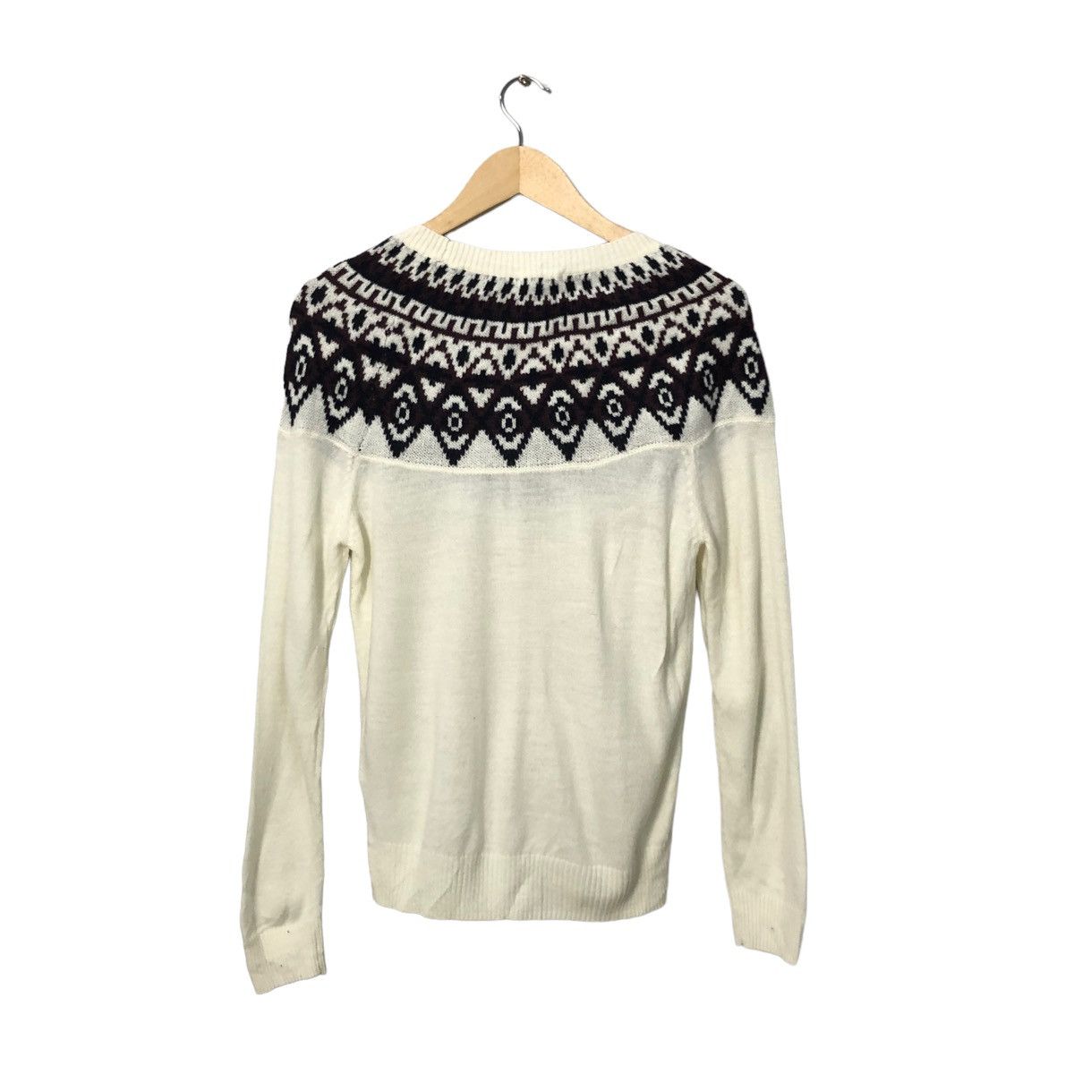 Aran Isles Knitwear Vintage Index Crewneck Pattern Nice Design Knitwear Sweater Size XS / US 0-2 / IT 36-38 - 5 Thumbnail