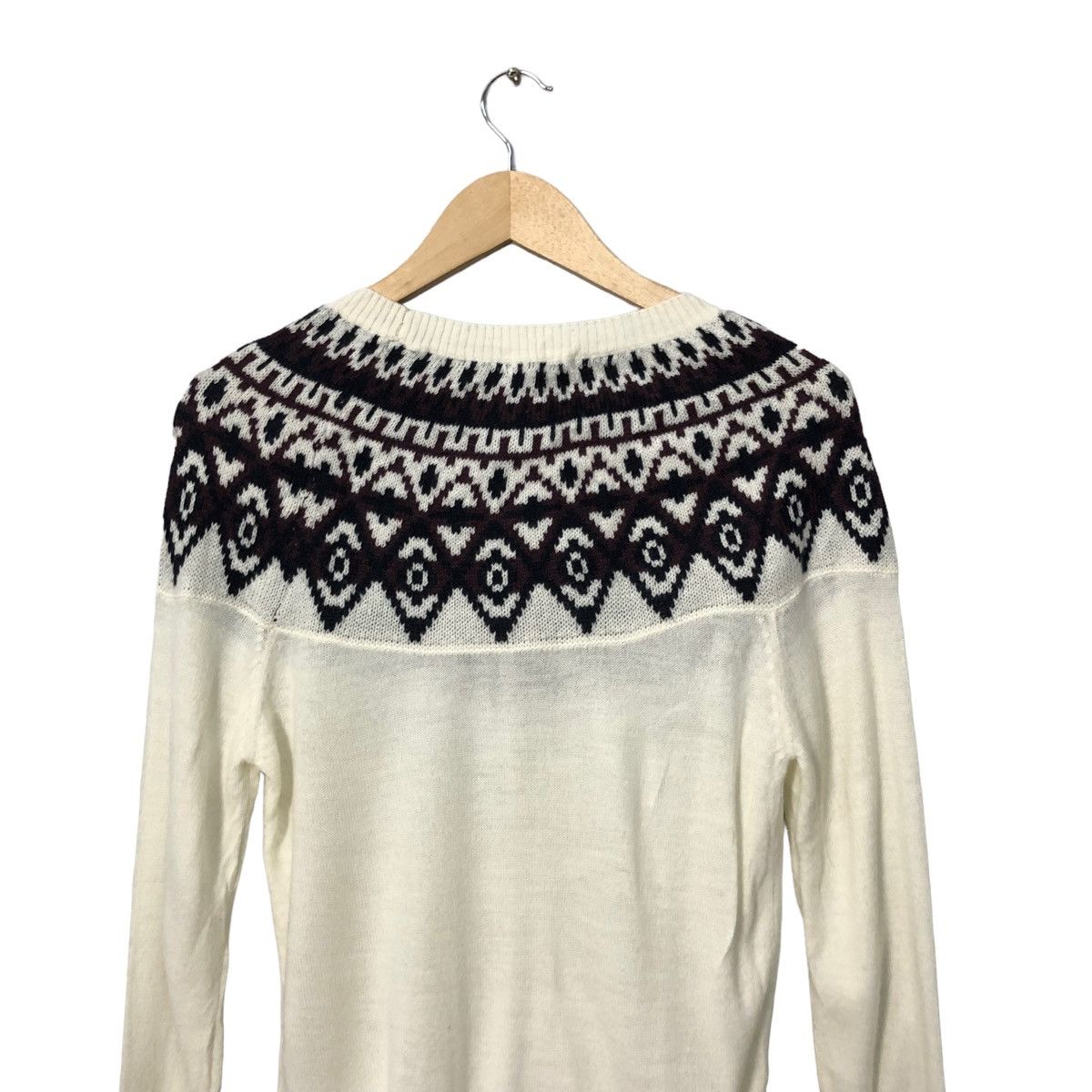 Aran Isles Knitwear Vintage Index Crewneck Pattern Nice Design Knitwear Sweater Size XS / US 0-2 / IT 36-38 - 8 Thumbnail