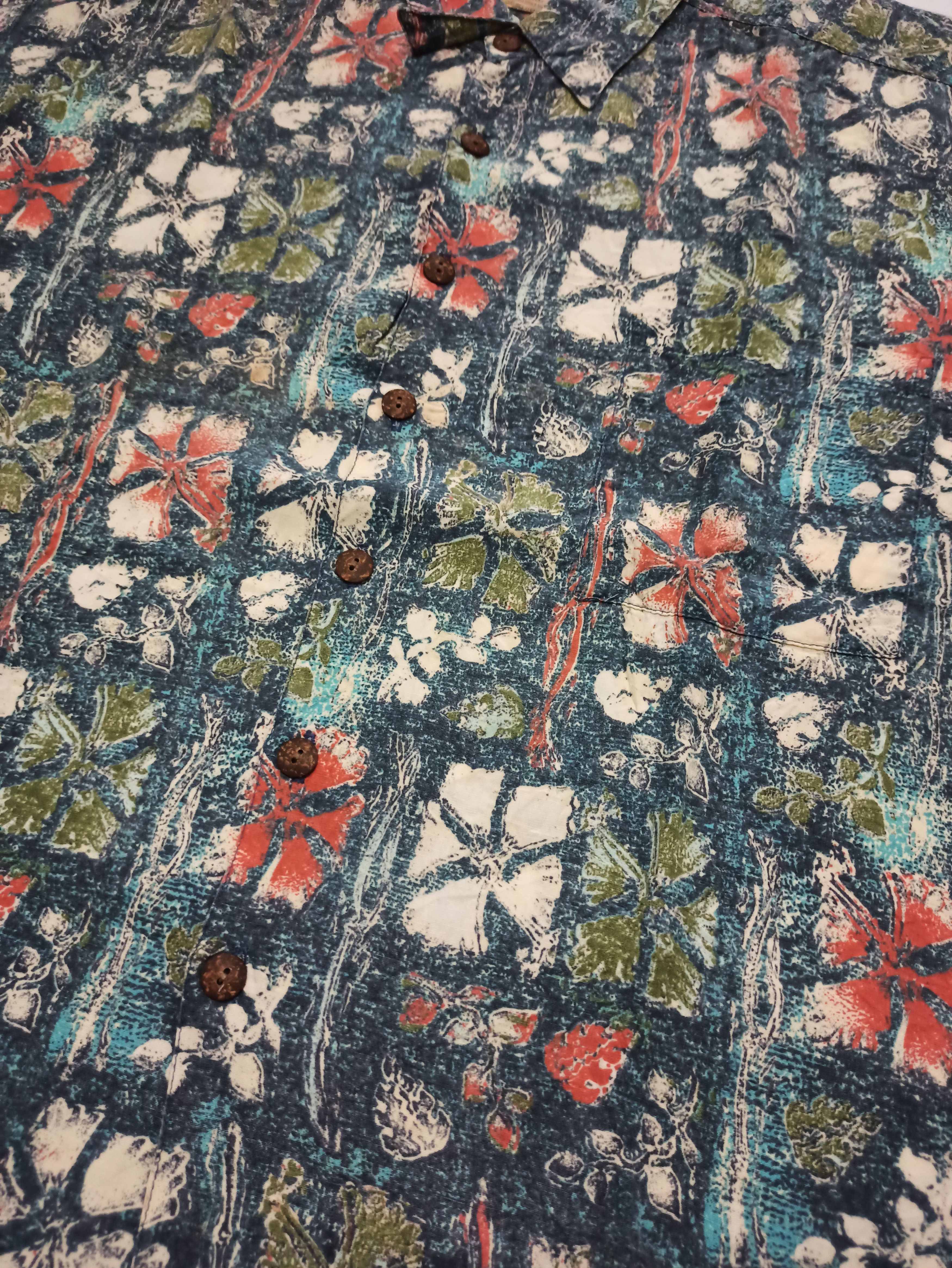 Vintage Vintage Kahala Floral Rayon Cotton Linen Hawaiian Shirt Size US L / EU 52-54 / 3 - 4 Thumbnail
