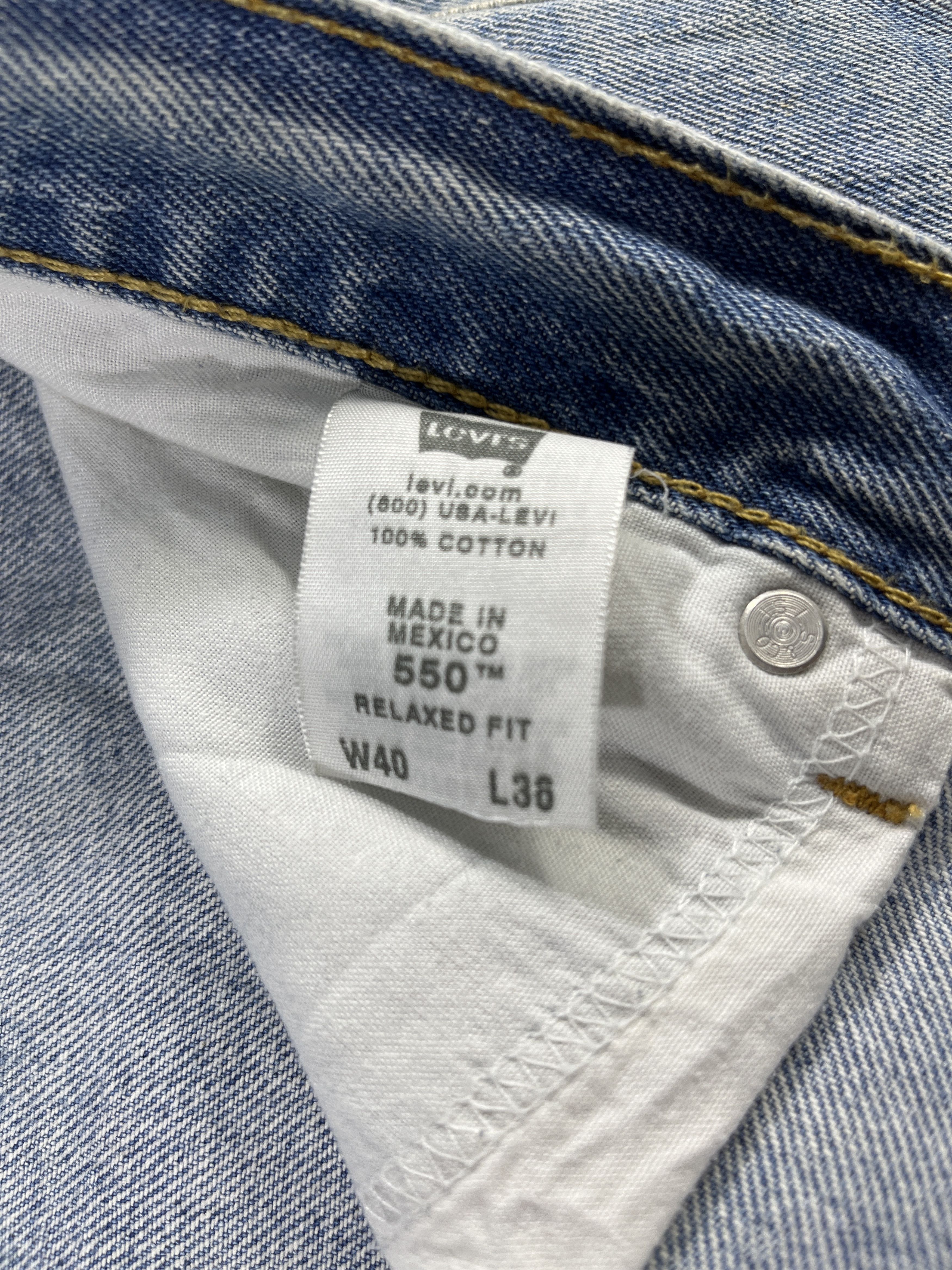 Levi's Dirty Wash Vintage Levis 550 Jeans - J212 Size US 40 / EU 56 - 7 Thumbnail
