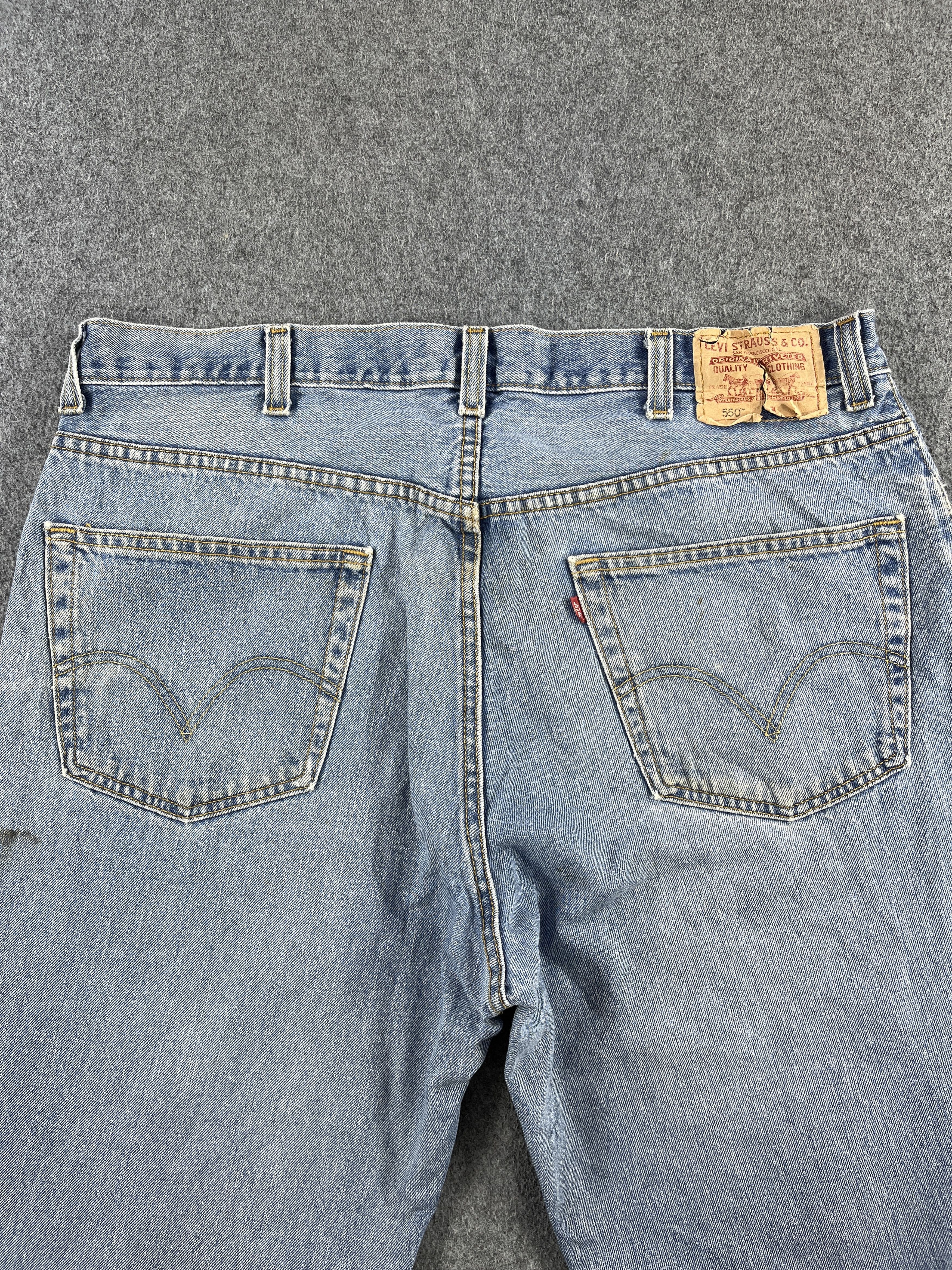 Levi's Dirty Wash Vintage Levis 550 Jeans - J212 Size US 40 / EU 56 - 4 Thumbnail