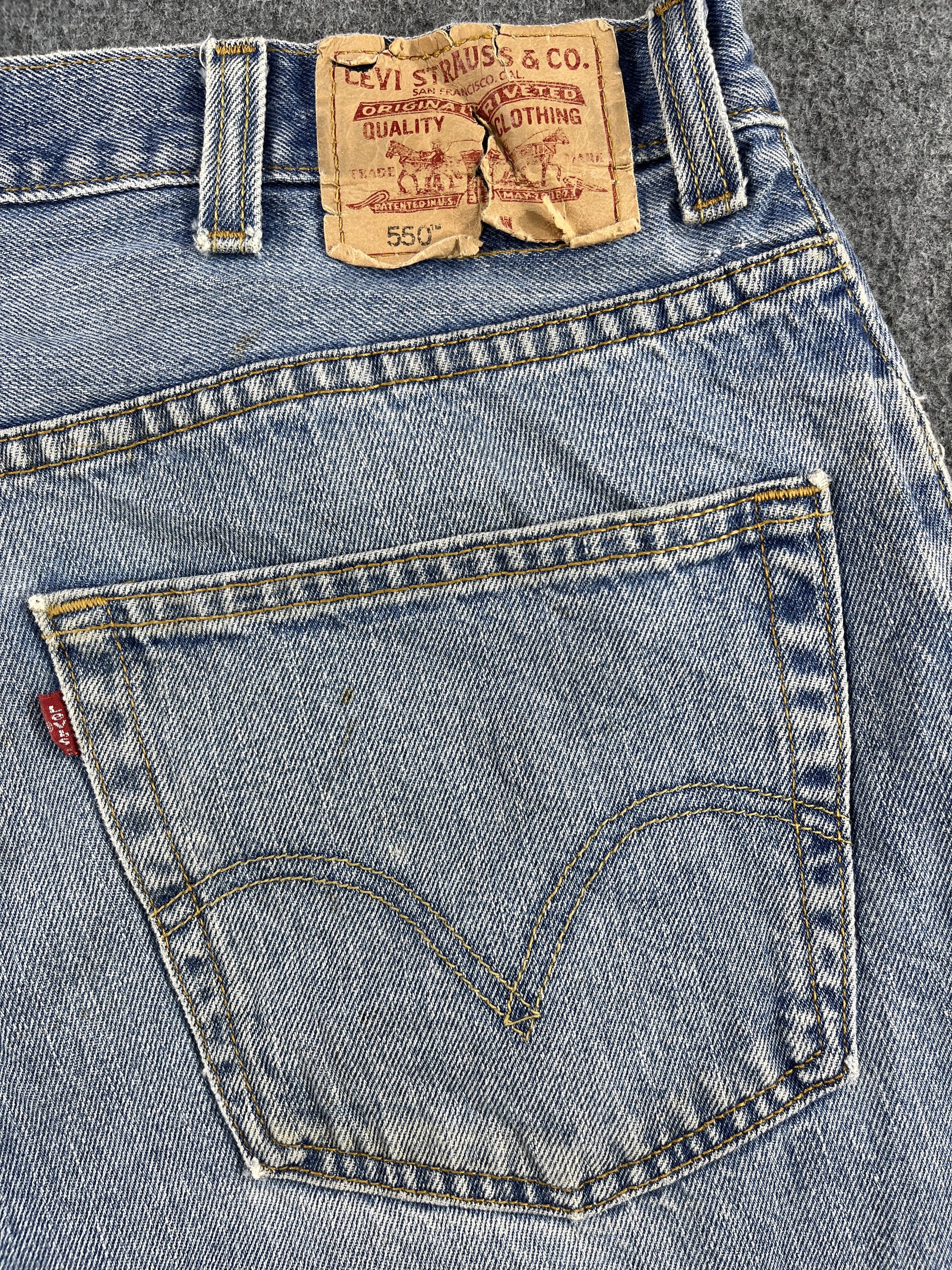 Levi's Dirty Wash Vintage Levis 550 Jeans - J212 Size US 40 / EU 56 - 9 Thumbnail