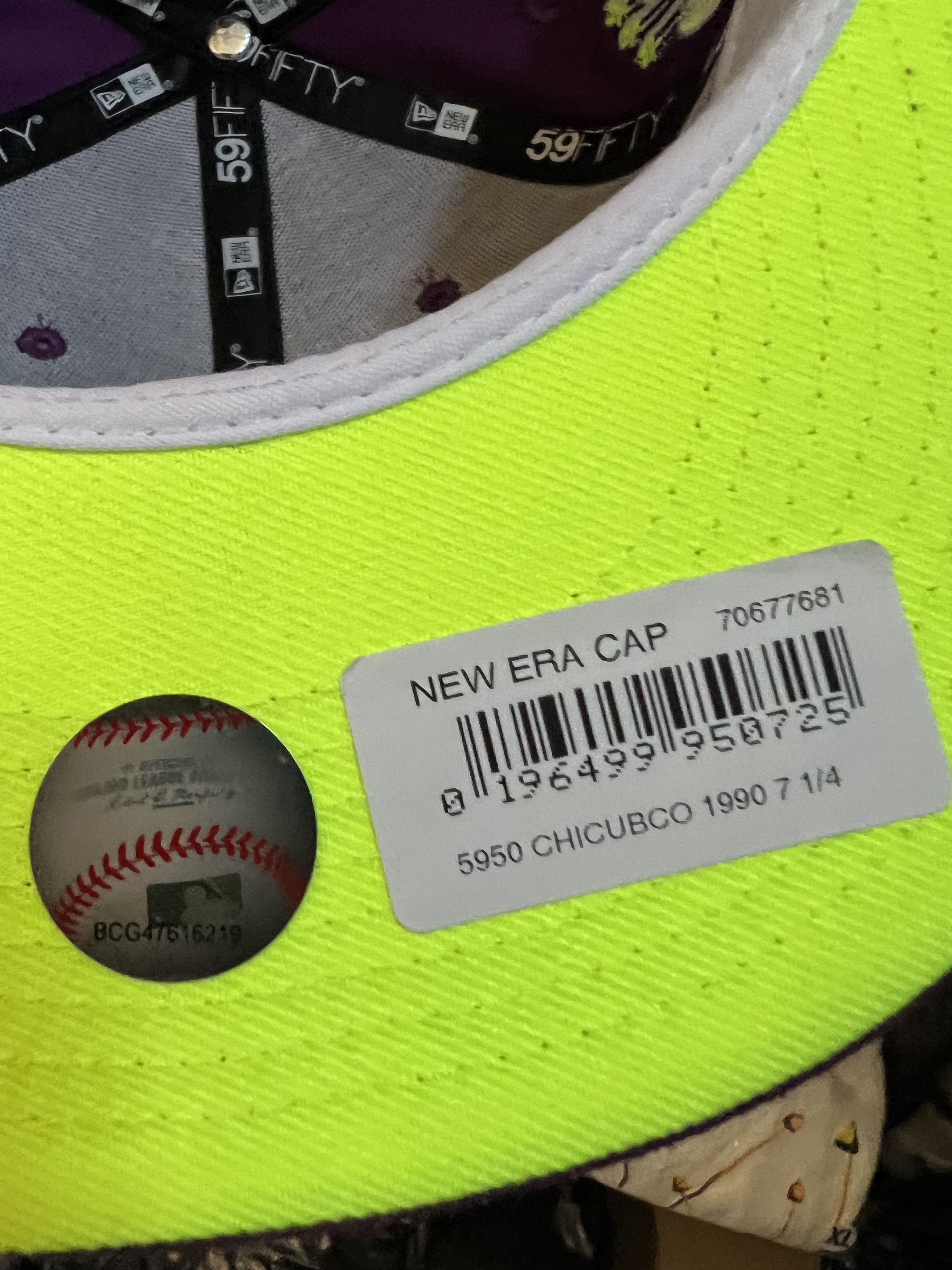 MLB 7 1/2 Topperzstore Exclusive Chicago Cubs Grape Volt Edition Size ONE SIZE - 4 Thumbnail