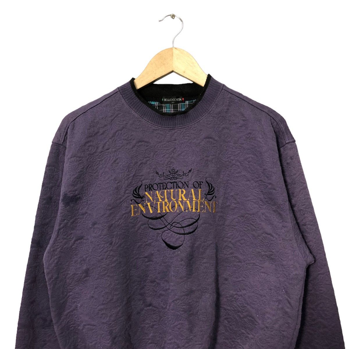 Japanese Brand Vintage Bello Costa Crewneck Embroidery Big Logo Sweatshirt Size M / US 6-8 / IT 42-44 - 4 Thumbnail