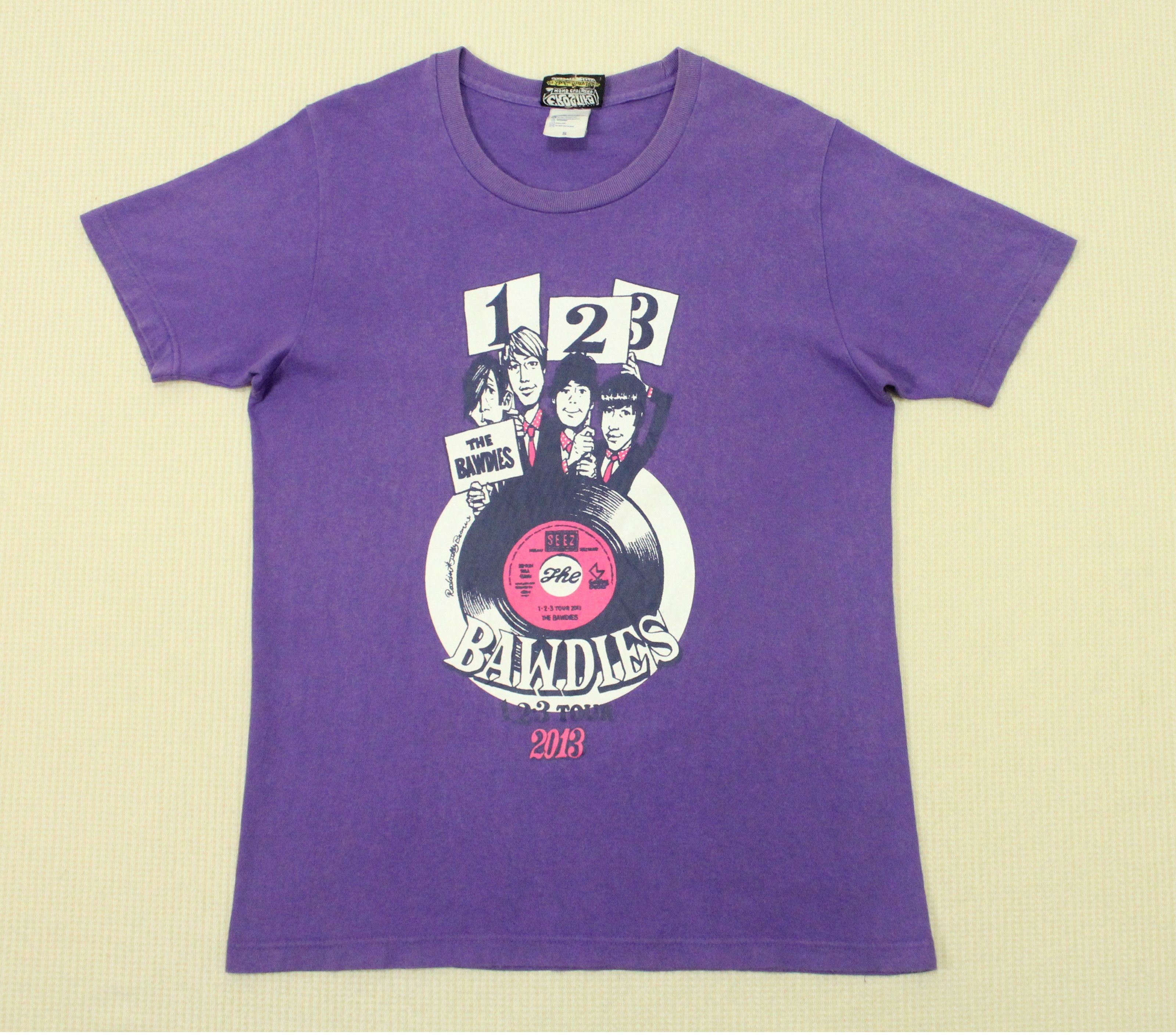 Japanese Brand ROCKIN JELLY BEAN T Shirt THE BAWDIES 123 Tour 2013 Size US S / EU 44-46 / 1 - 3 Thumbnail