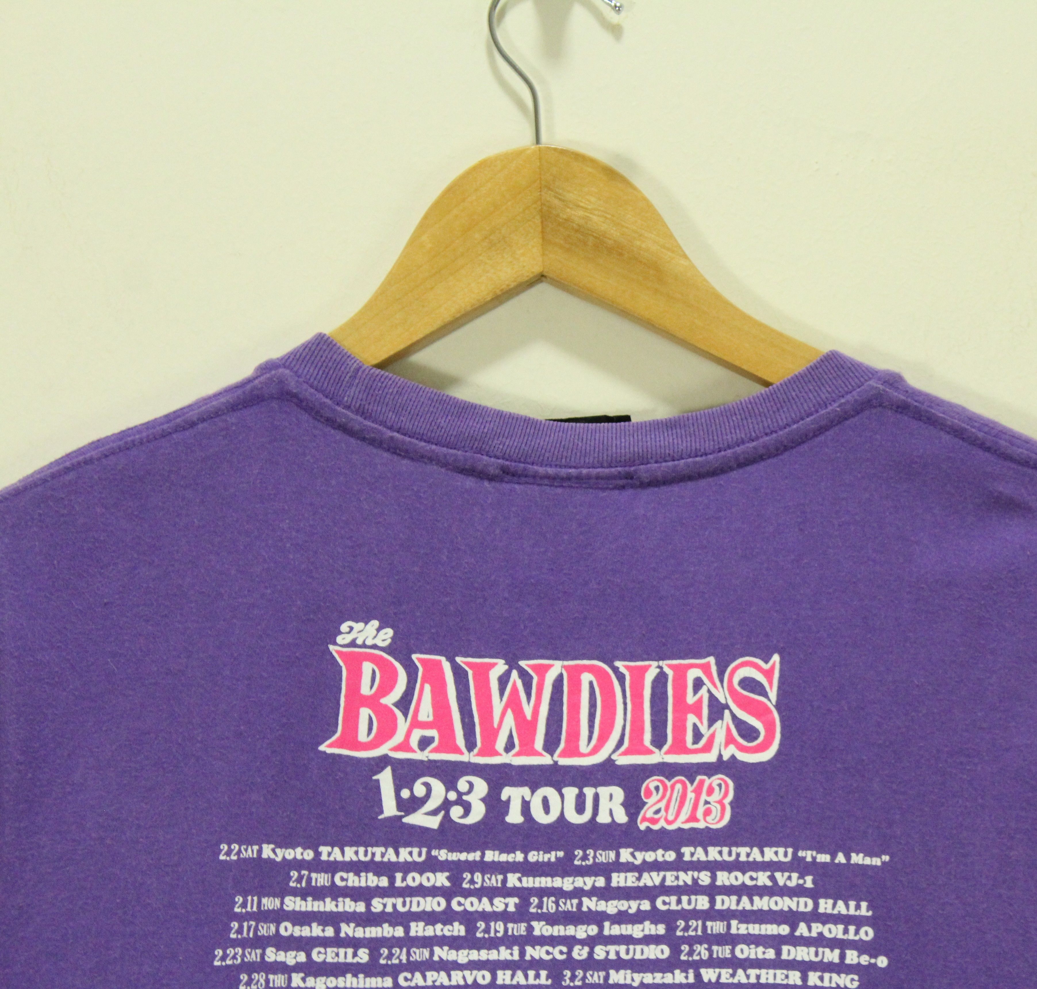 Japanese Brand ROCKIN JELLY BEAN T Shirt THE BAWDIES 123 Tour 2013 Size US S / EU 44-46 / 1 - 5 Thumbnail