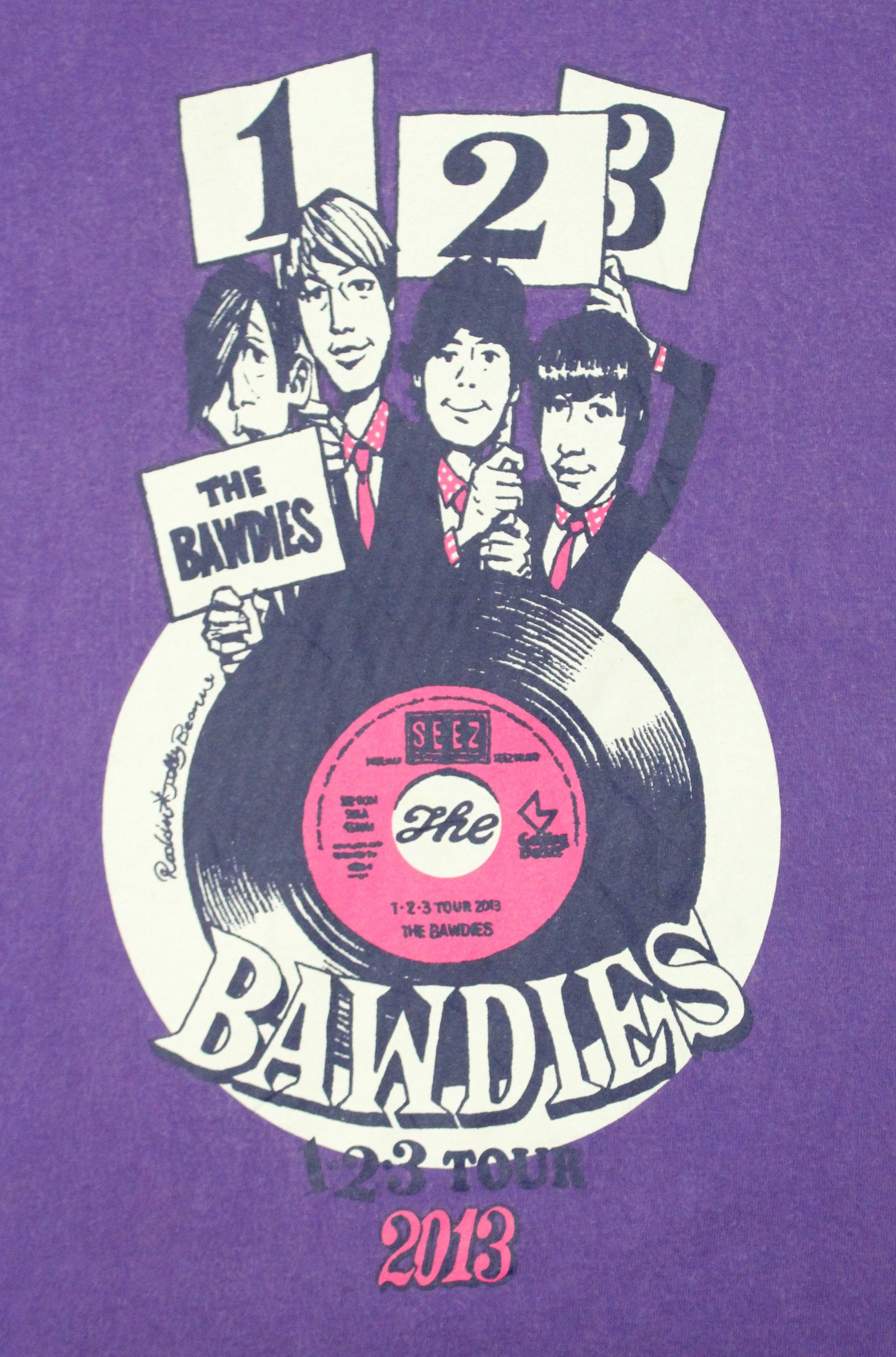 Japanese Brand ROCKIN JELLY BEAN T Shirt THE BAWDIES 123 Tour 2013 Size US S / EU 44-46 / 1 - 4 Thumbnail