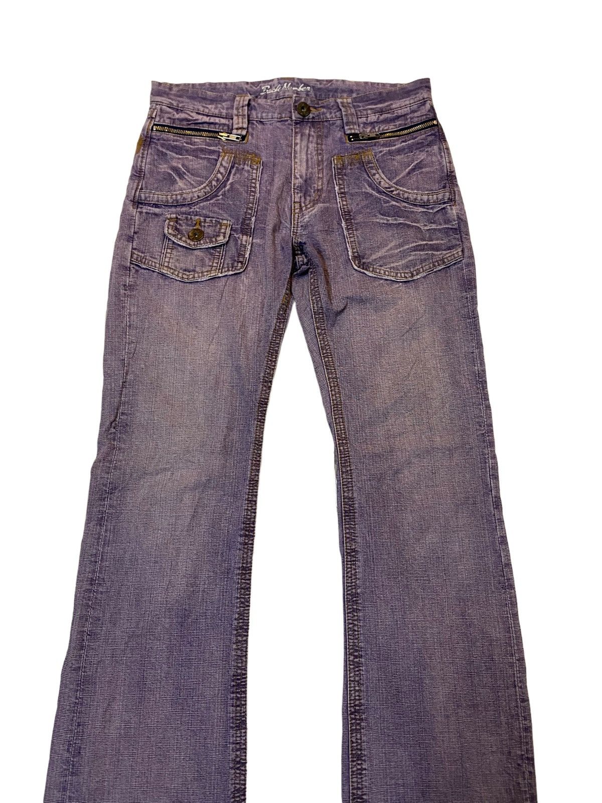 Japanese Brand 🔥Vintage Flare Japanese Back Number Pant Size US 31 - 3 Thumbnail