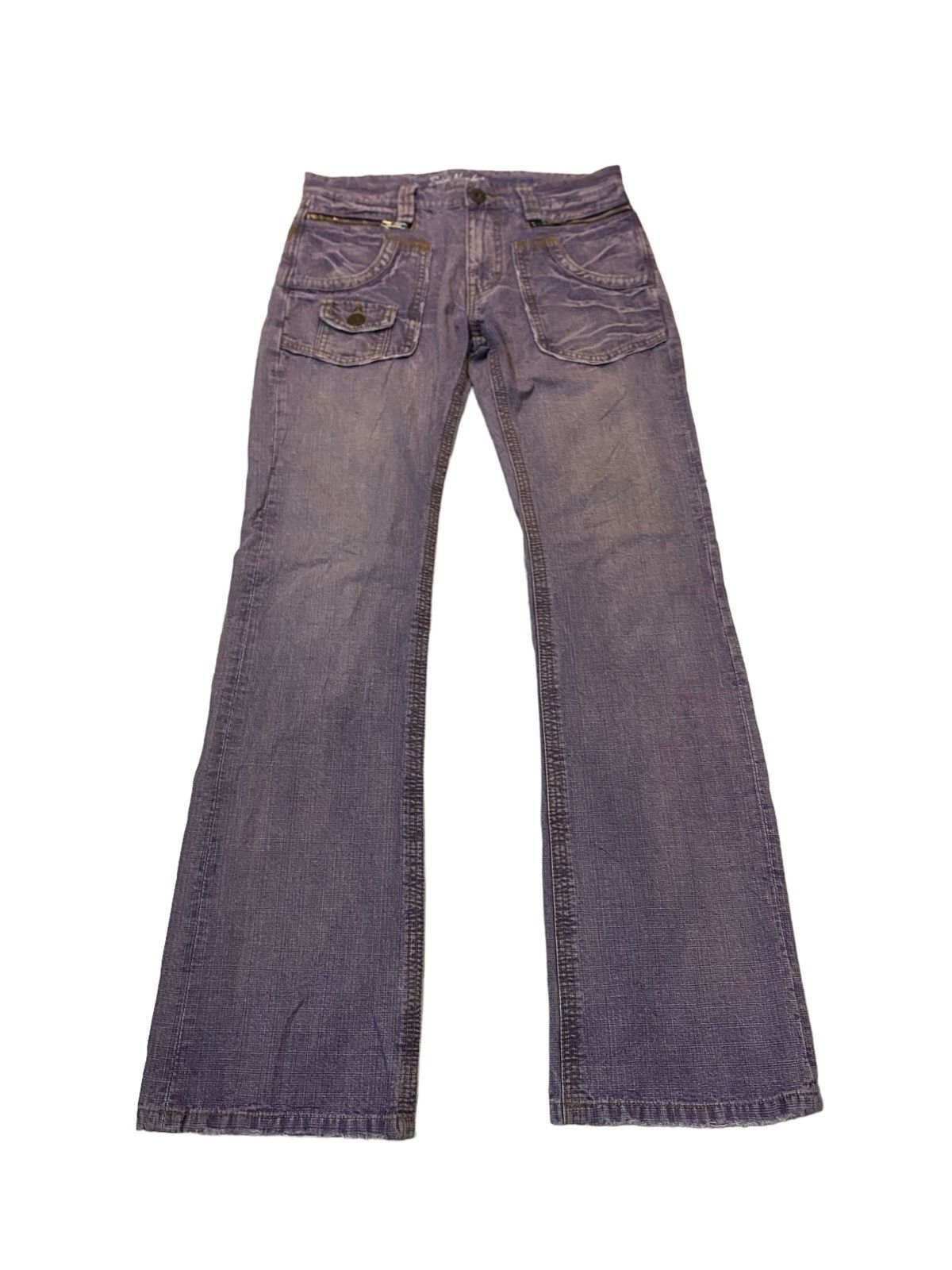 Japanese Brand 🔥Vintage Flare Japanese Back Number Pant Size US 31 - 1 Thumbnail