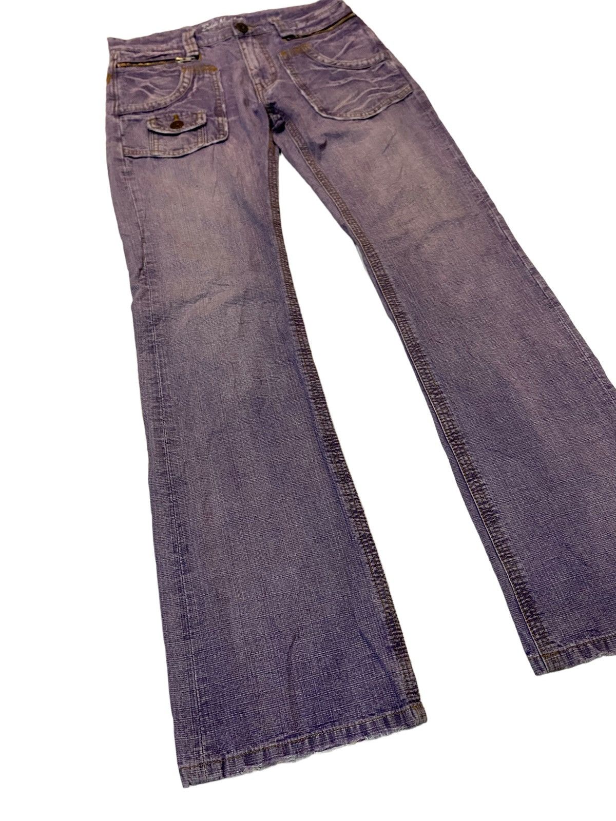 Japanese Brand 🔥Vintage Flare Japanese Back Number Pant Size US 31 - 2 Thumbnail