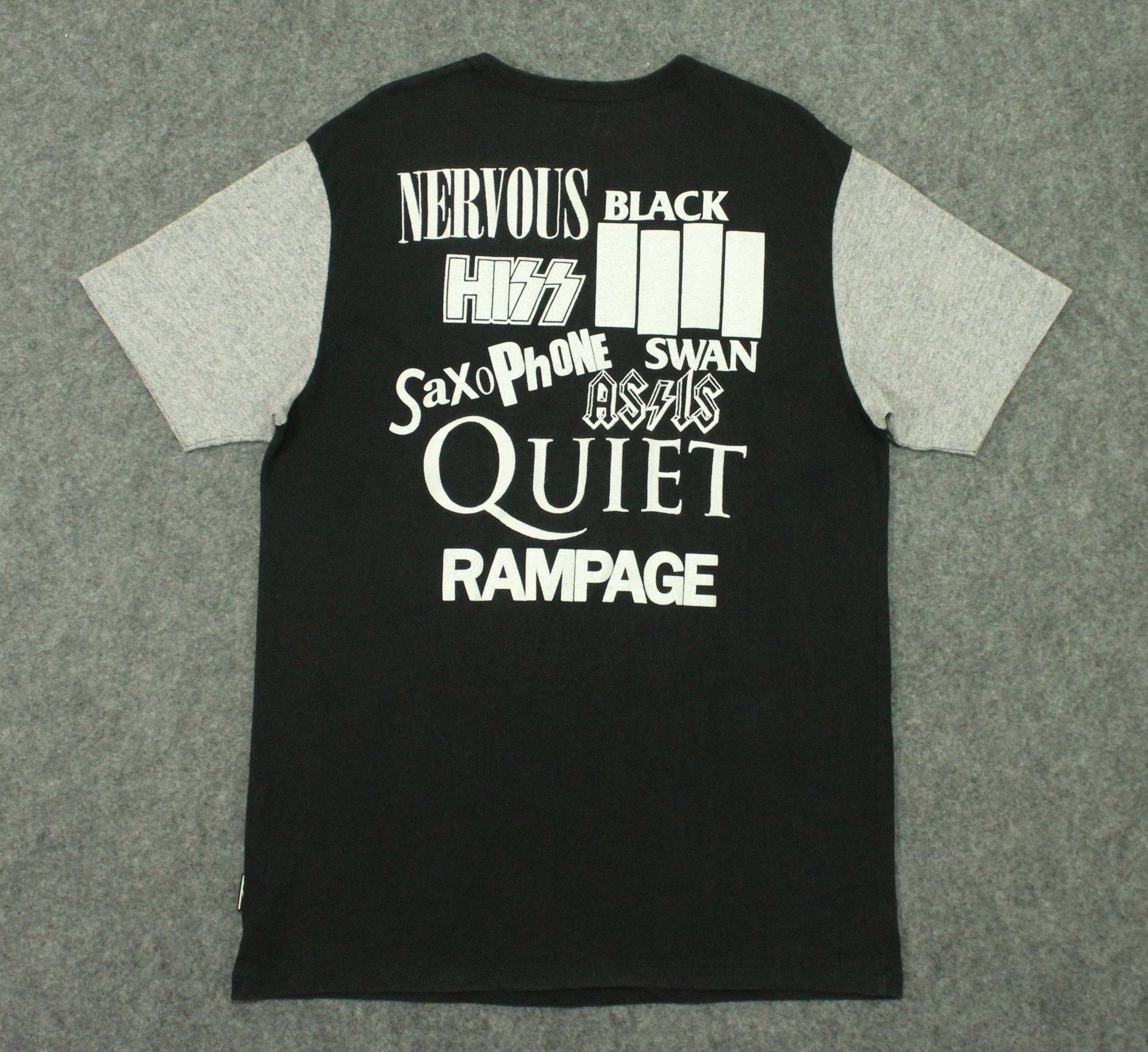 Band Tees × Japanese Brand × izzue IZZUE T Shirt Printed Embroidered Motif Black Flag Nirvana Size US L / EU 52-54 / 3 - 7 Thumbnail