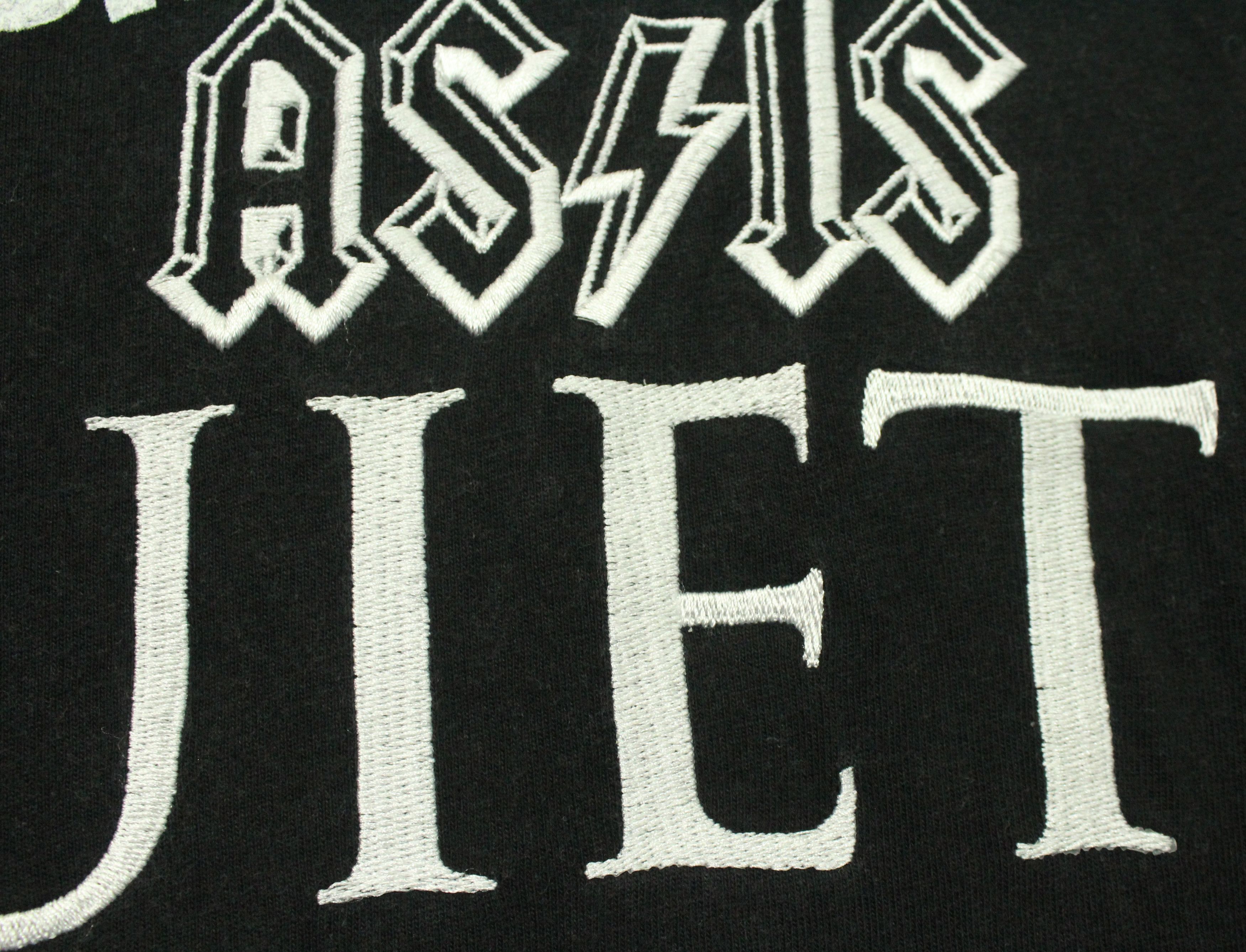 Band Tees × Japanese Brand × izzue IZZUE T Shirt Printed Embroidered Motif Black Flag Nirvana Size US L / EU 52-54 / 3 - 14 Thumbnail