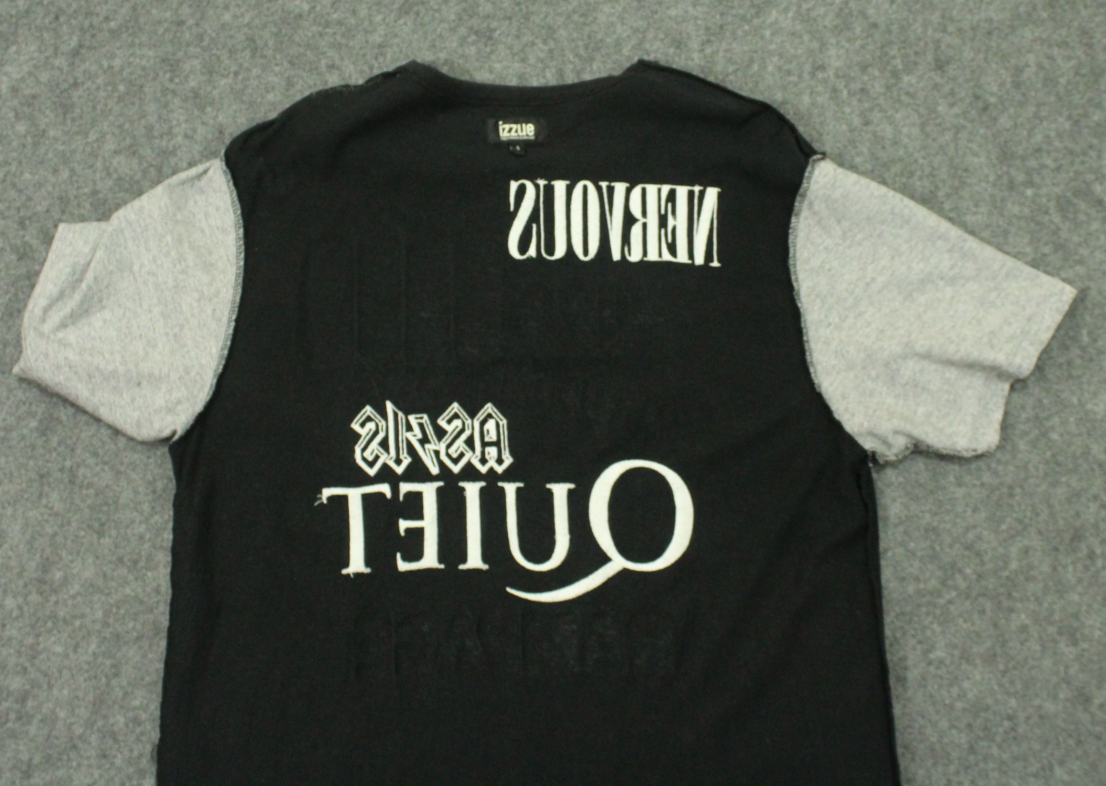 Band Tees × Japanese Brand × izzue IZZUE T Shirt Printed Embroidered Motif Black Flag Nirvana Size US L / EU 52-54 / 3 - 13 Thumbnail