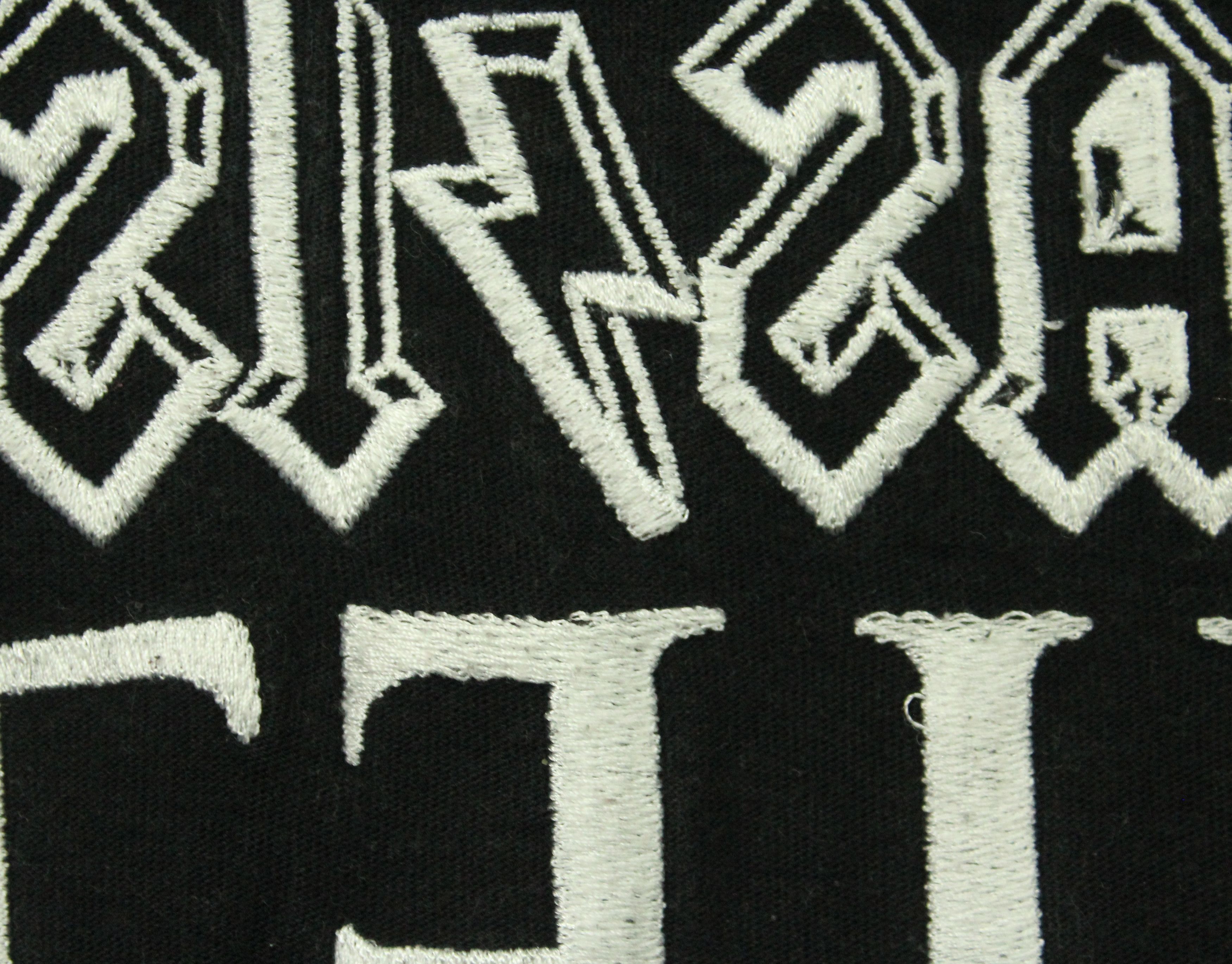Band Tees × Japanese Brand × izzue IZZUE T Shirt Printed Embroidered Motif Black Flag Nirvana Size US L / EU 52-54 / 3 - 11 Thumbnail