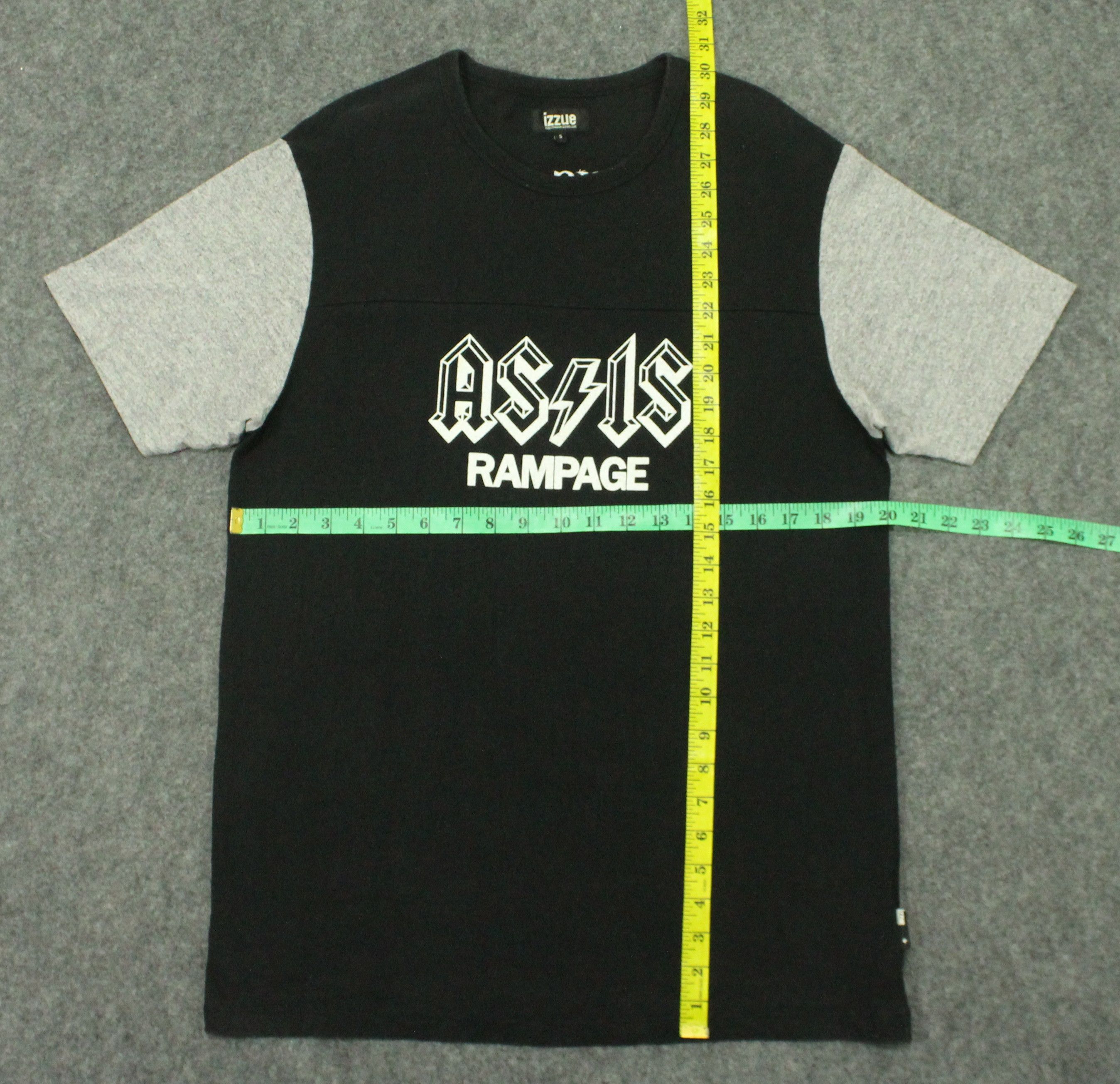 Band Tees × Japanese Brand × izzue IZZUE T Shirt Printed Embroidered Motif Black Flag Nirvana Size US L / EU 52-54 / 3 - 19 Thumbnail
