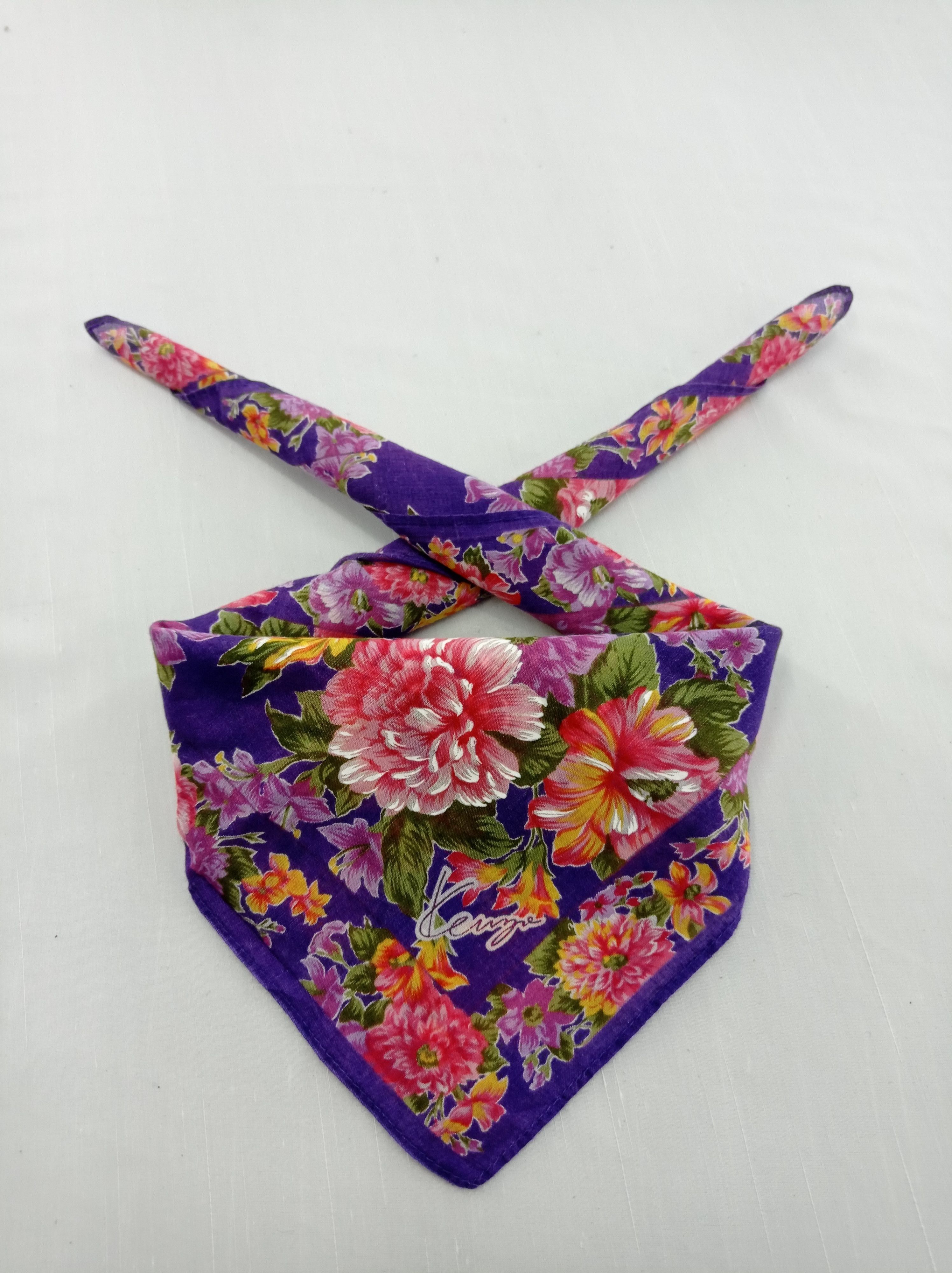 Kenzo × Vintage Vintage Kenzo Handkerchief / Neckwear / Bandana Size ONE SIZE - 1 Thumbnail