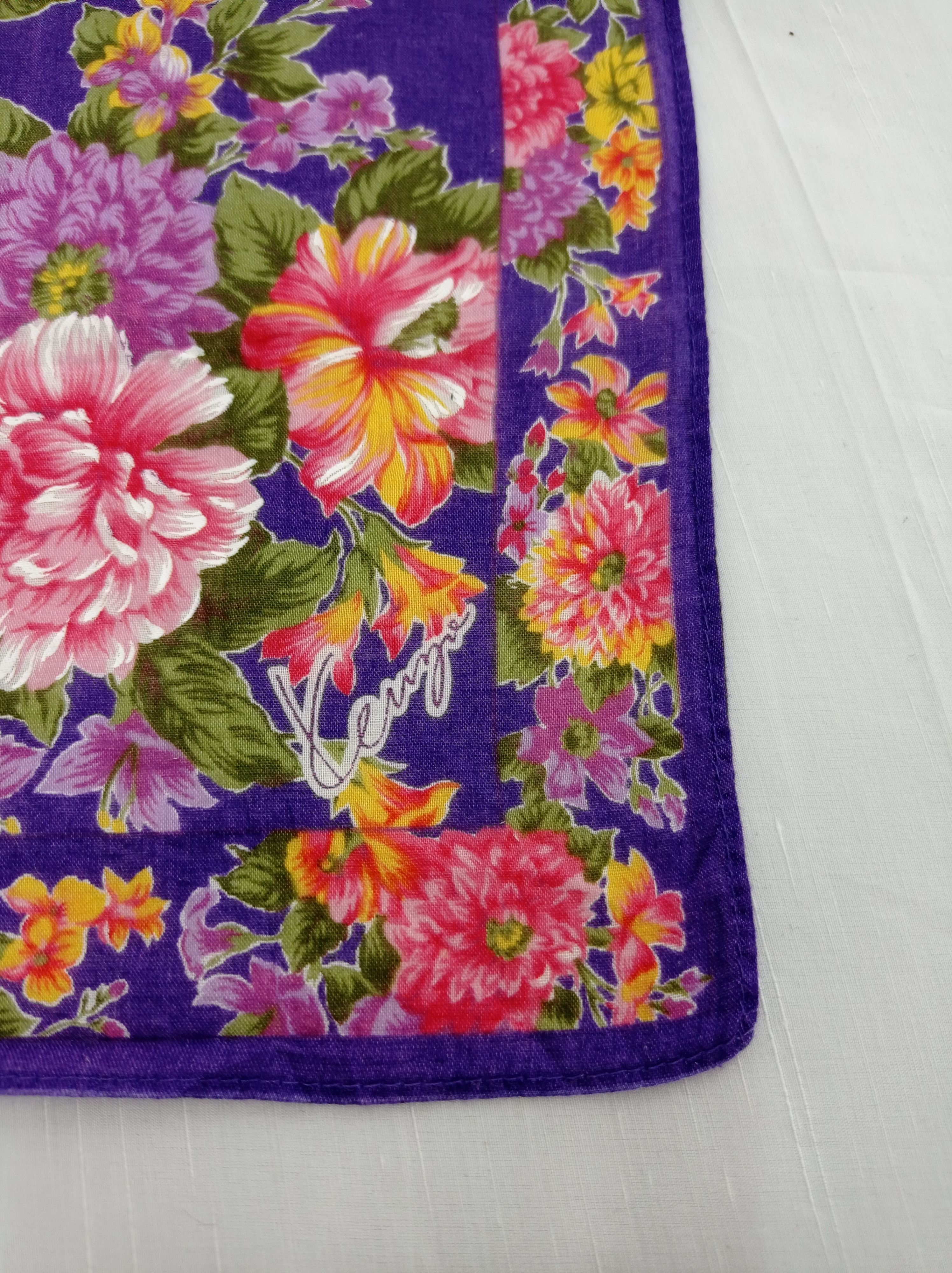 Kenzo × Vintage Vintage Kenzo Handkerchief / Neckwear / Bandana Size ONE SIZE - 4 Thumbnail