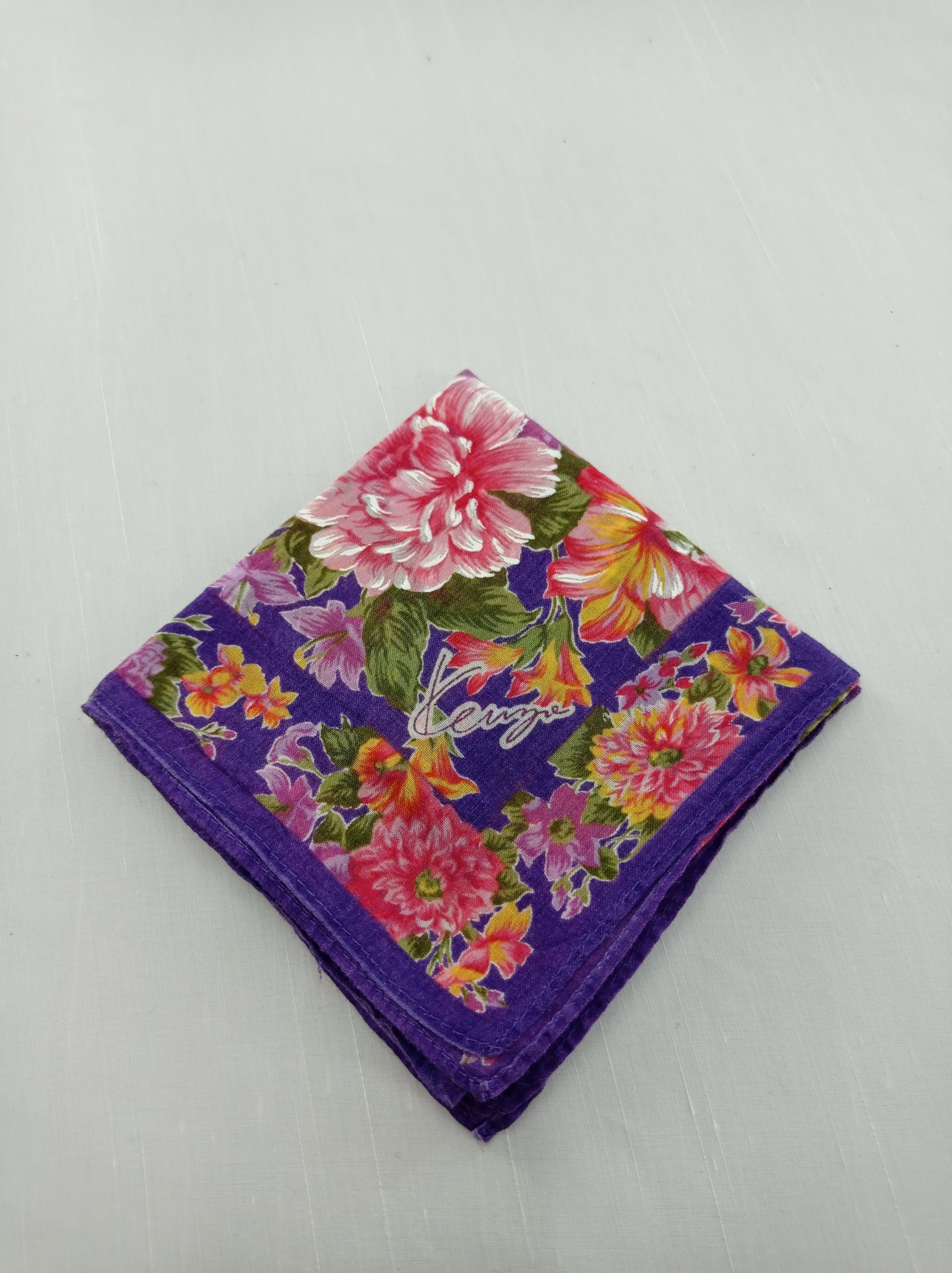 Kenzo × Vintage Vintage Kenzo Handkerchief / Neckwear / Bandana Size ONE SIZE - 2 Thumbnail