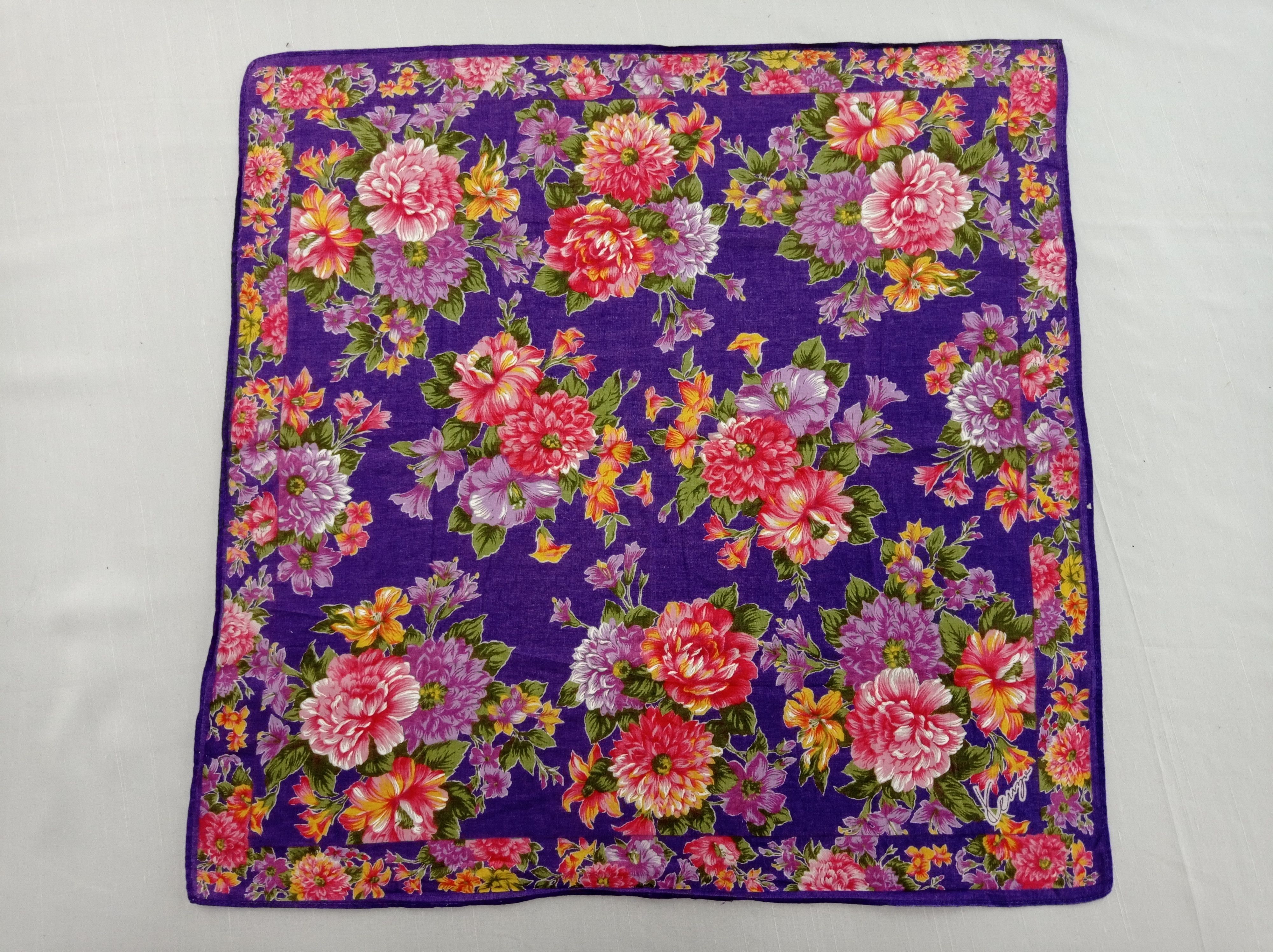 Kenzo × Vintage Vintage Kenzo Handkerchief / Neckwear / Bandana Size ONE SIZE - 3 Thumbnail