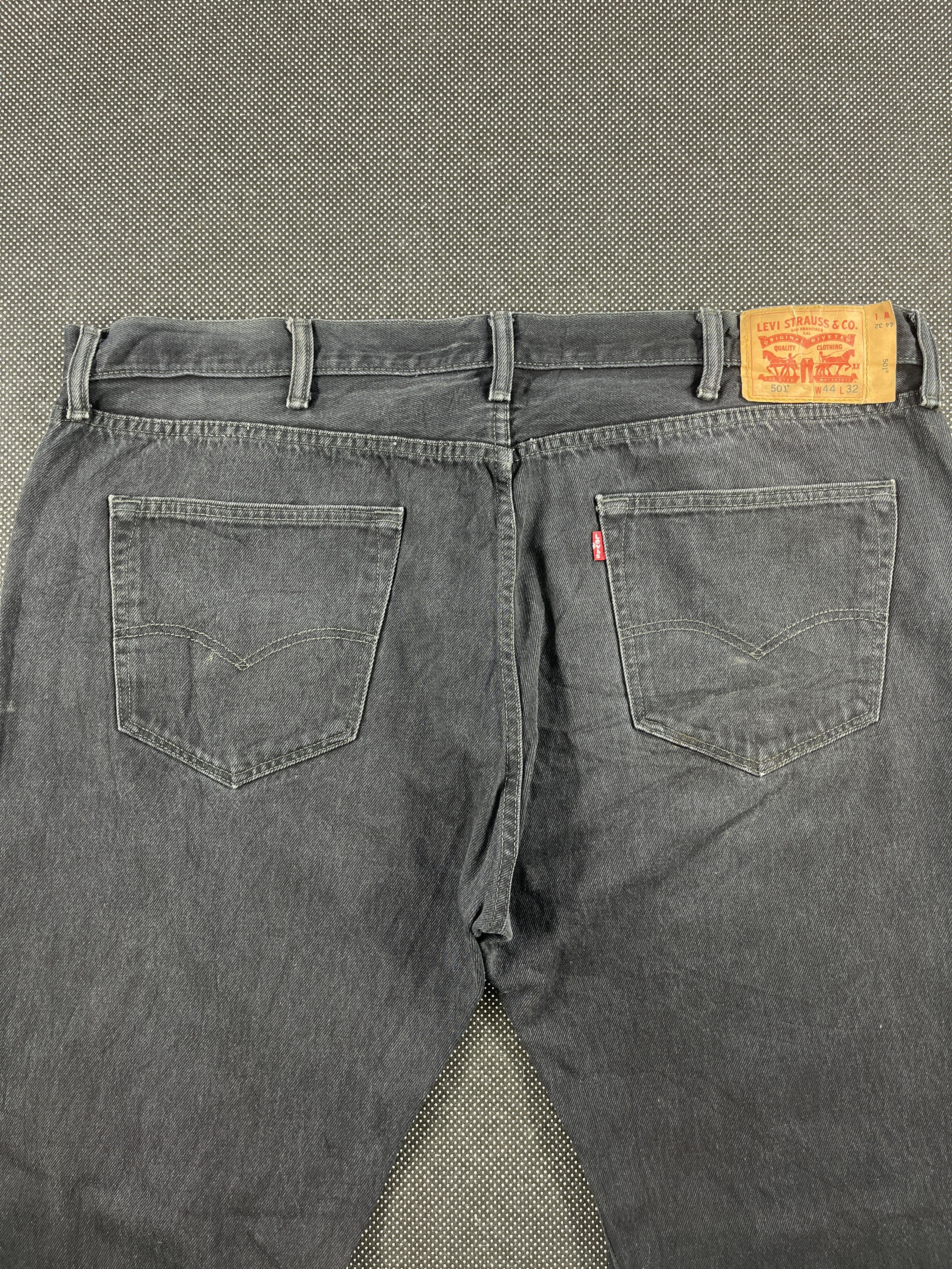 Levi's × Vintage Vintage Levis 501 Jeans Black Denim - J019 Size US 44 / EU 60 - 4 Thumbnail
