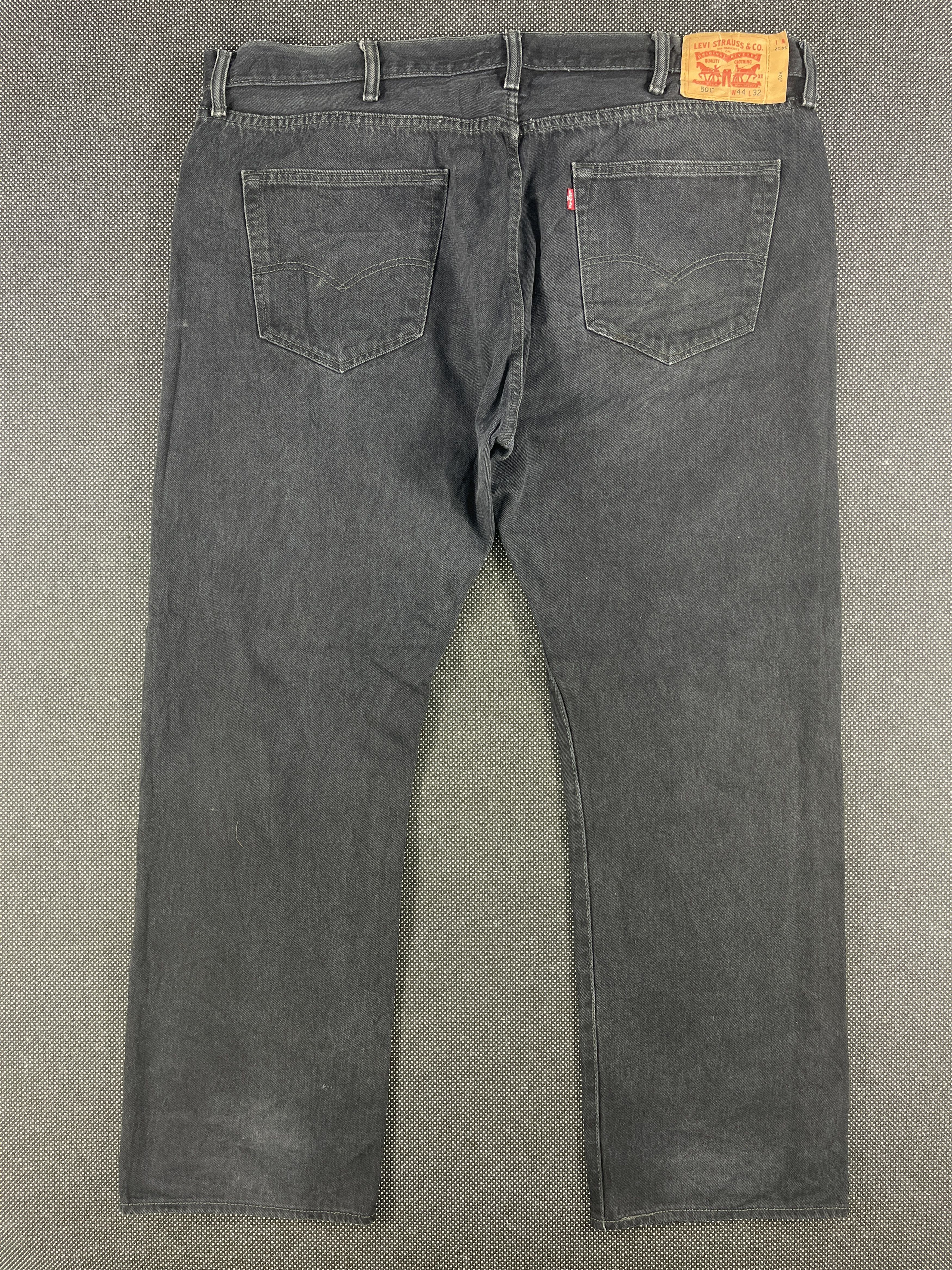Levi's × Vintage Vintage Levis 501 Jeans Black Denim - J019 Size US 44 / EU 60 - 2 Thumbnail