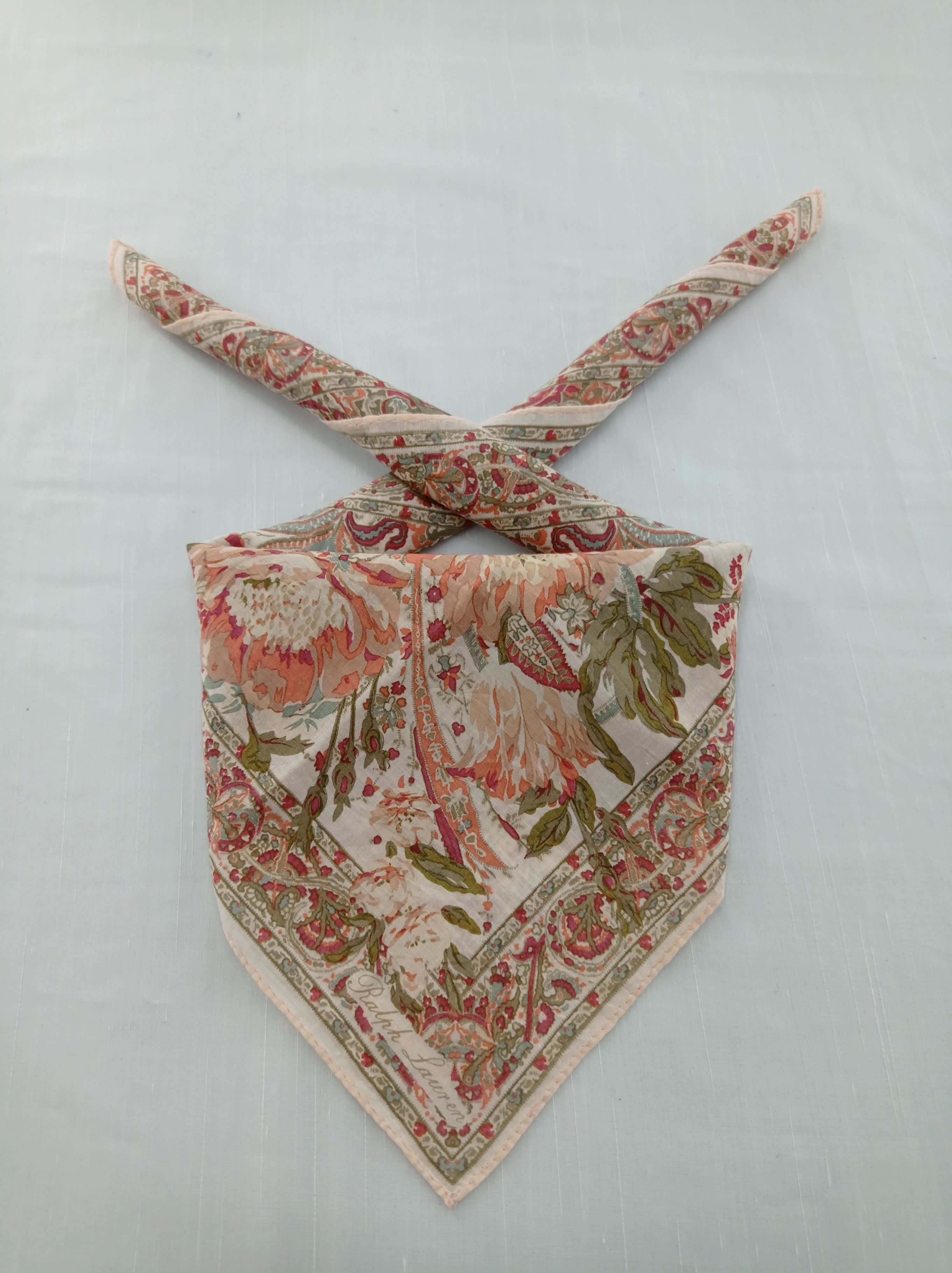 Ralph Lauren Vintage Ralph Lauren Floral Handkerchief / Neckwear /Bandana Size ONE SIZE - 1 Thumbnail