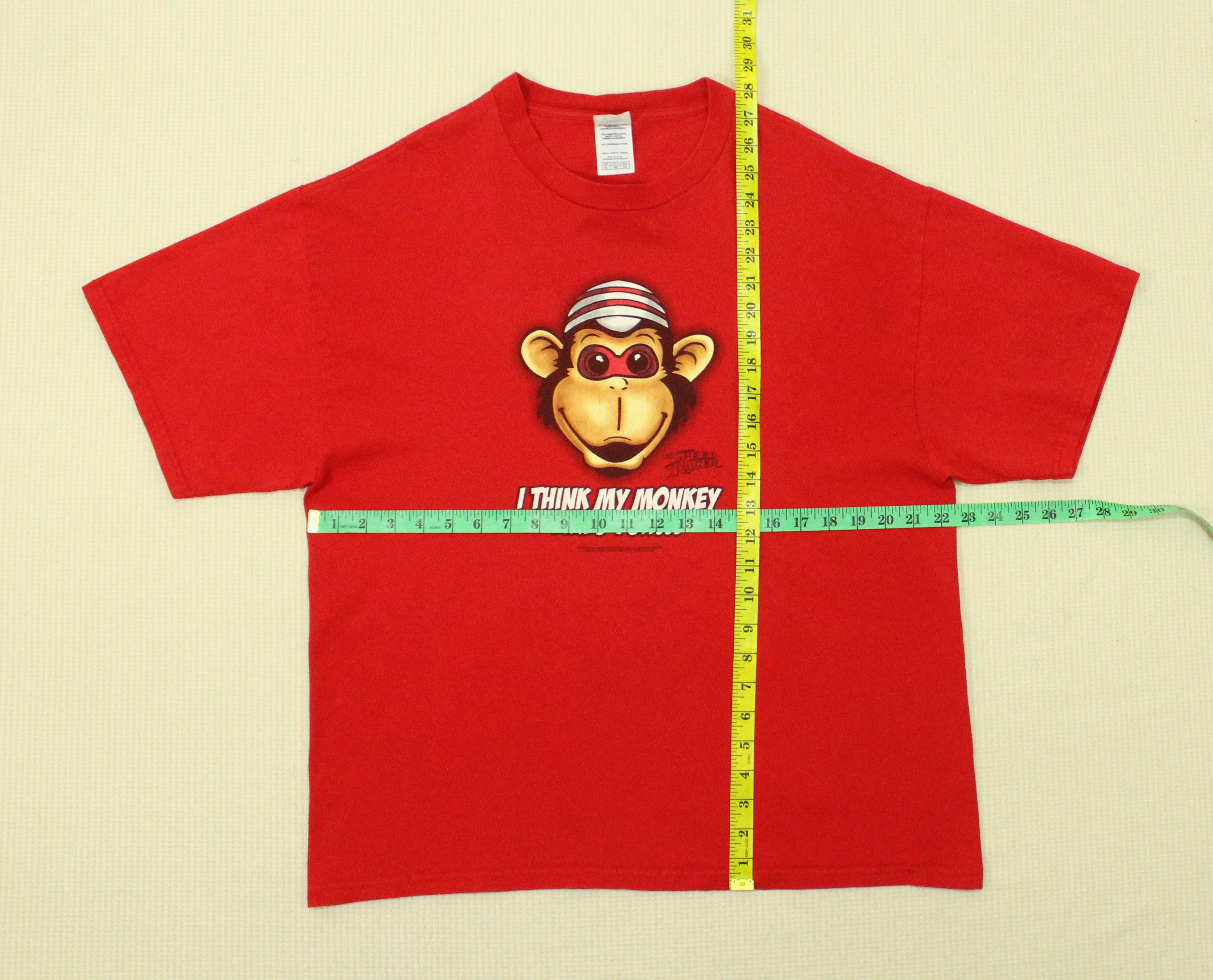 Vintage Vintage SPEED RACER T Shirt Chimpanzee Chim Chim Size US L / EU 52-54 / 3 - 9 Thumbnail