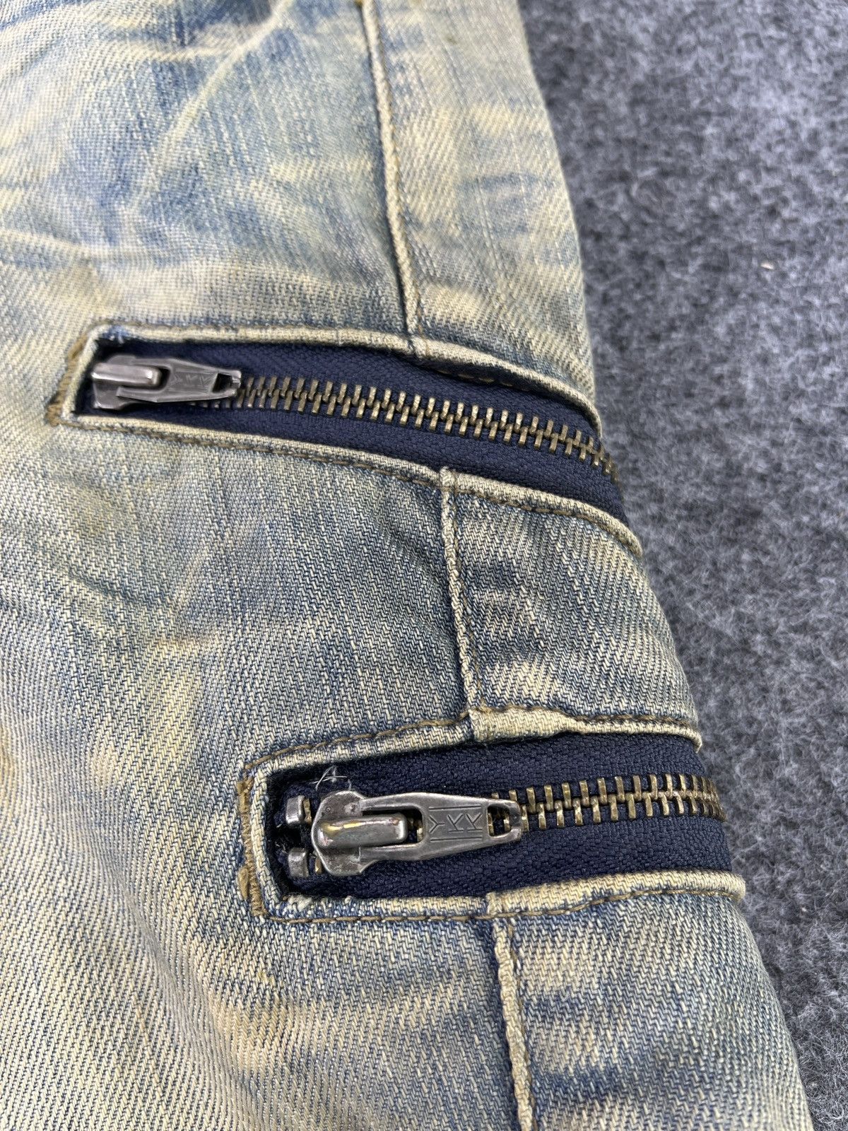 Japanese Brand Setting Cracks Multipocket Jeans J796 Size US 32 / EU 48 - 9 Thumbnail