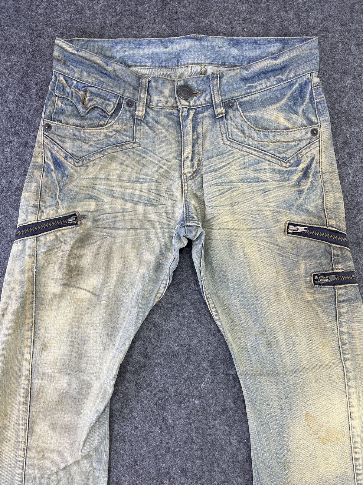 Japanese Brand Setting Cracks Multipocket Jeans J796 Size US 32 / EU 48 - 3 Thumbnail