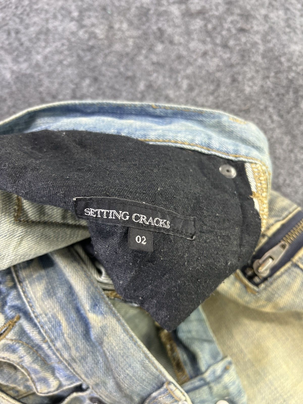 Japanese Brand Setting Cracks Multipocket Jeans J796 Size US 32 / EU 48 - 8 Thumbnail
