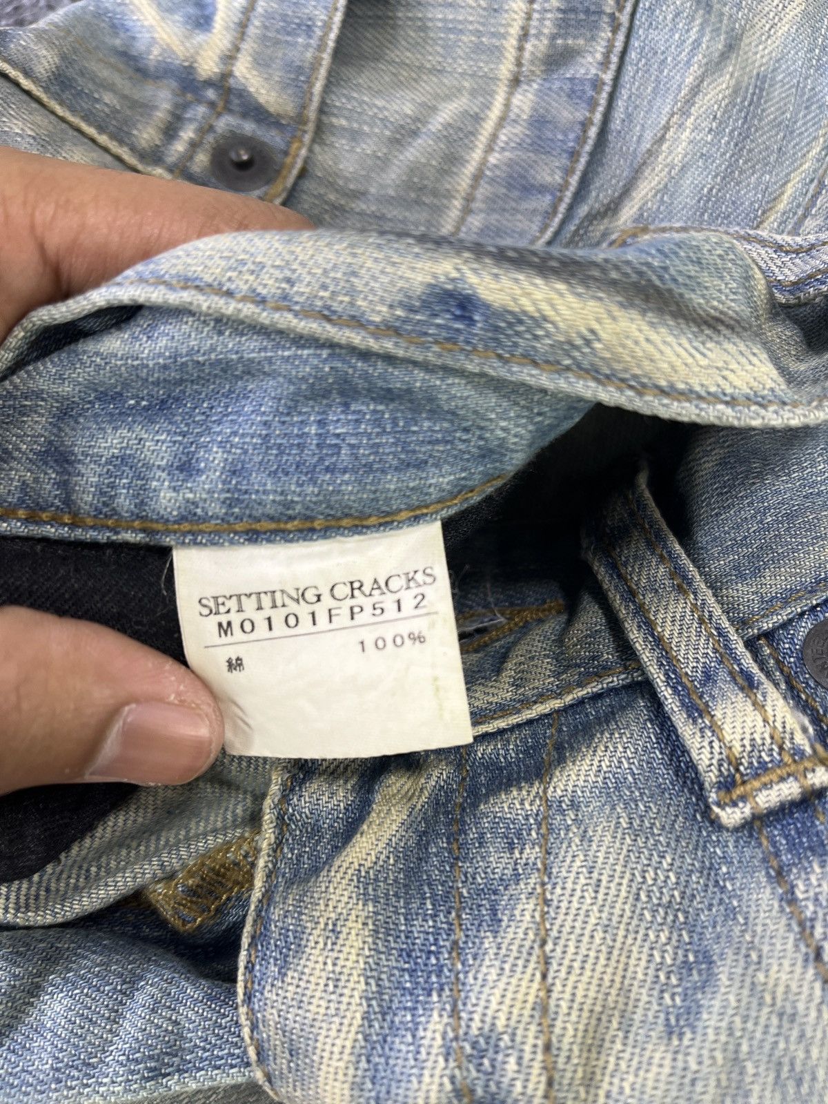 Japanese Brand Setting Cracks Multipocket Jeans J796 Size US 32 / EU 48 - 6 Thumbnail